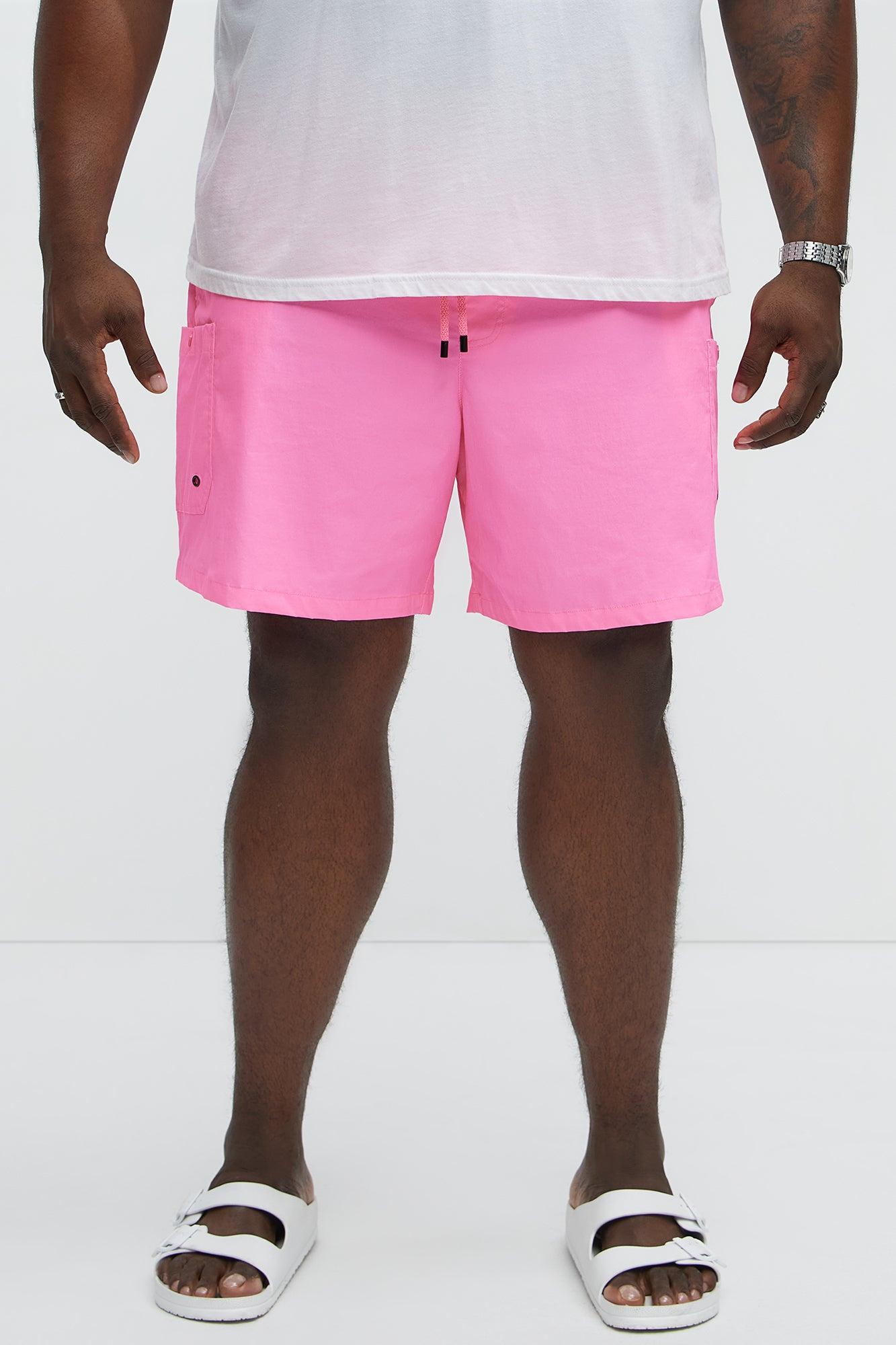 Fortified Pocket Swim Classic Trunk - Pink Product Image