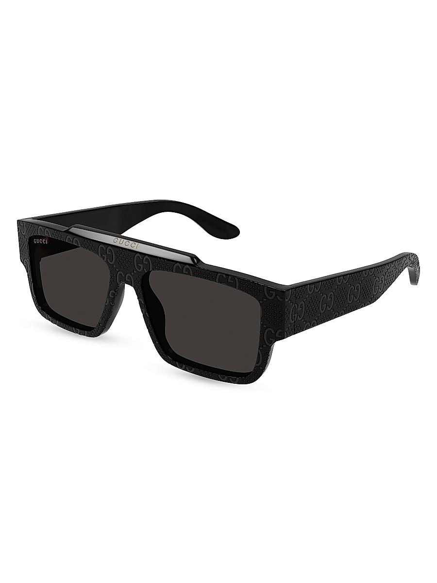 Mens Faceted Specs GG1460S 56MM Rectangular Sunglasses Product Image