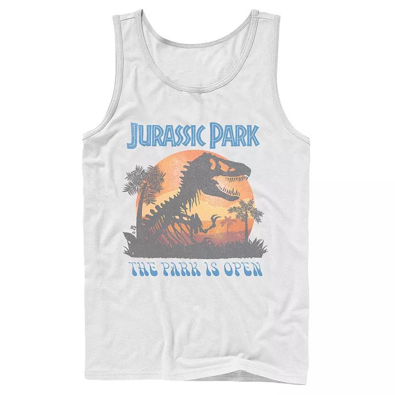 Men's Jurassic Park T Rex Sunset Portrait Tank Top,  Product Image