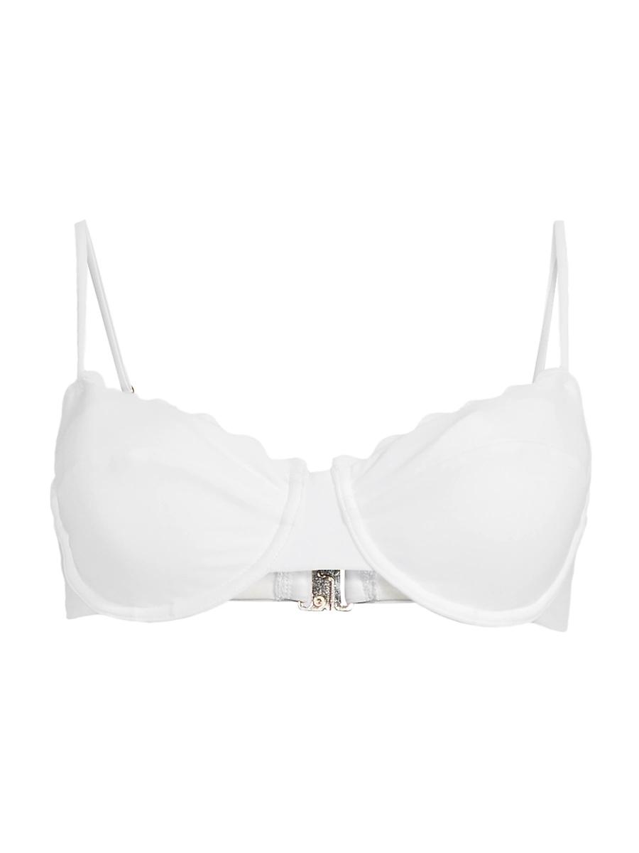 Womens Leyla Scalloped Underwire Bikini Top Product Image