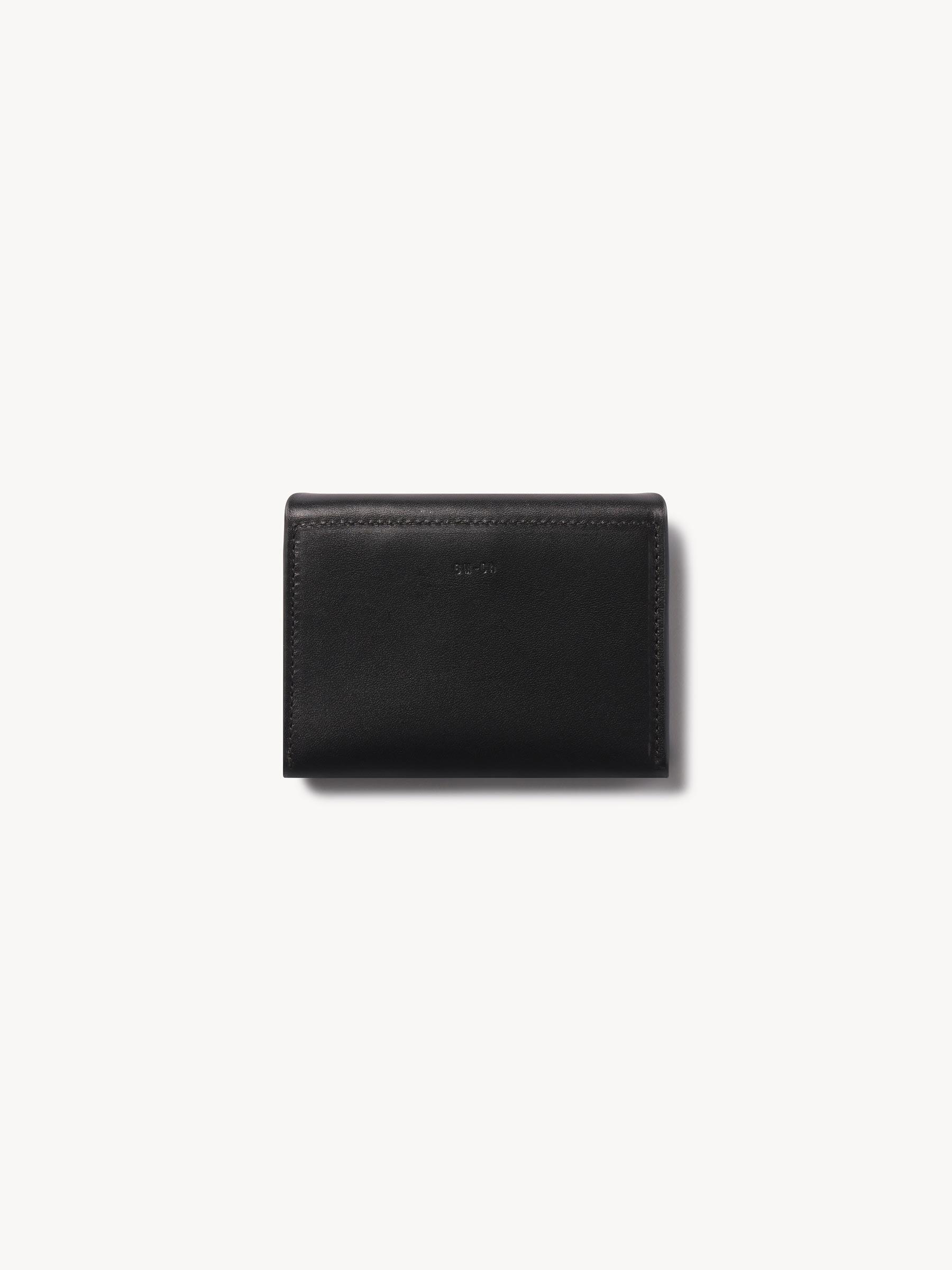 Black Italian Leather Cardholder Product Image