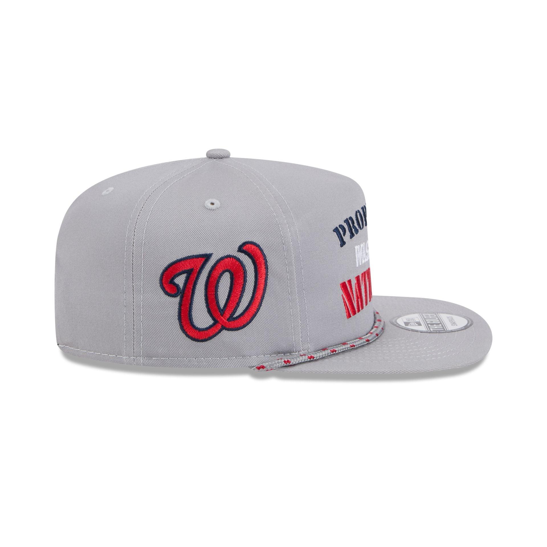 Washington Nationals Vintage Gray Rope Golfer Hat Male Product Image