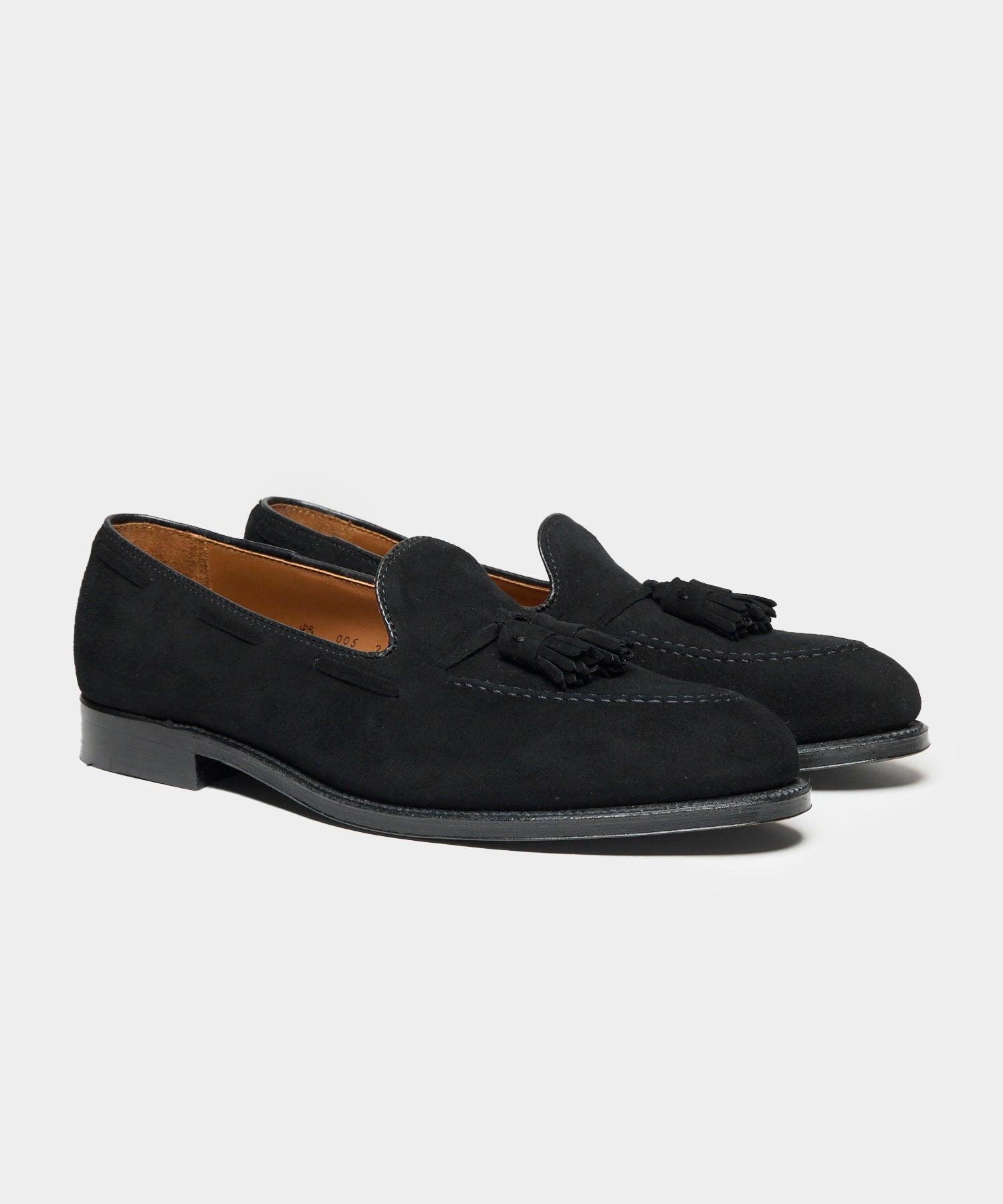 Todd Snyder x Alden Suede Blackout Tassel Loafer Product Image