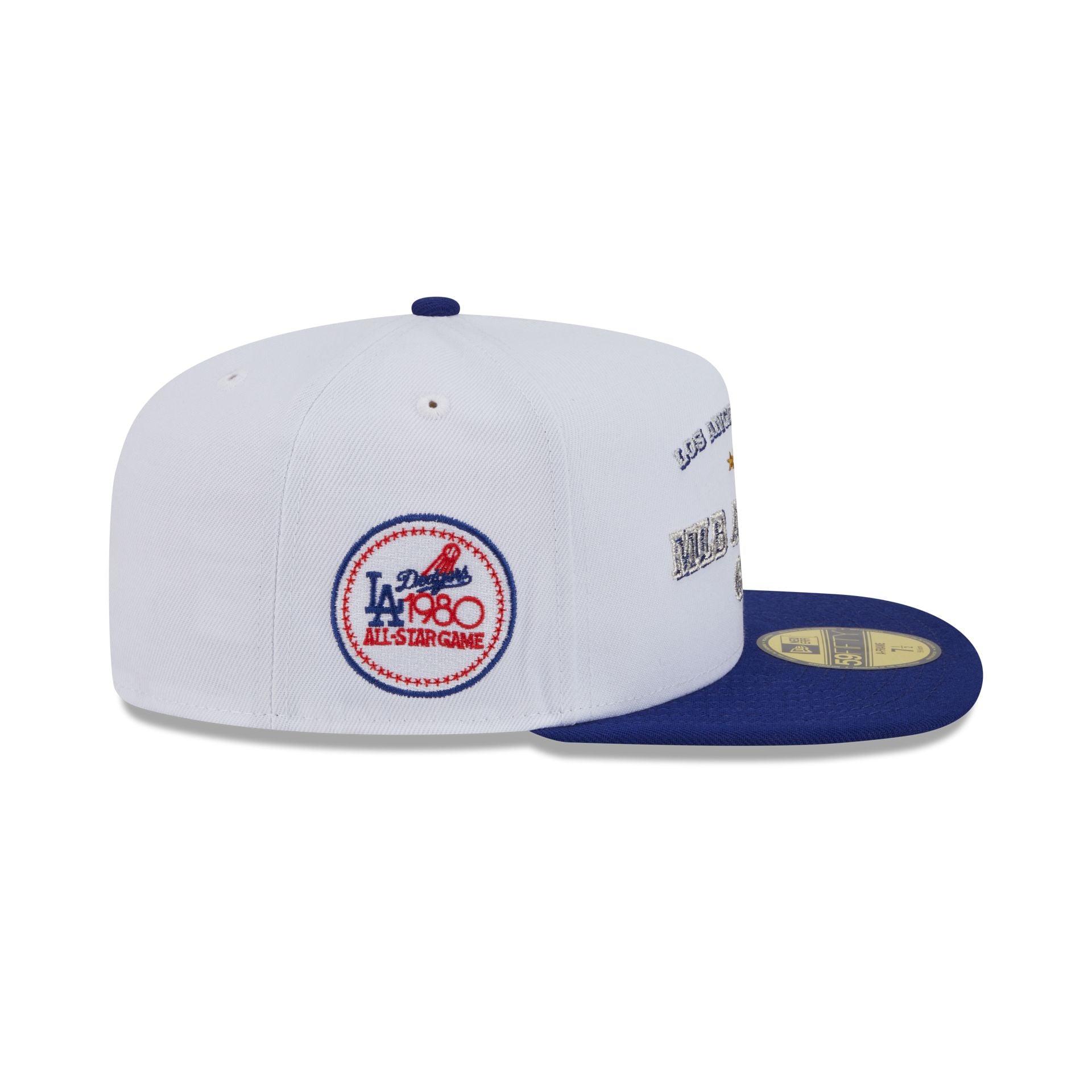 Los Angeles Dodgers Summer Derby White 59FIFTY A-Frame Fitted Hat Male Product Image