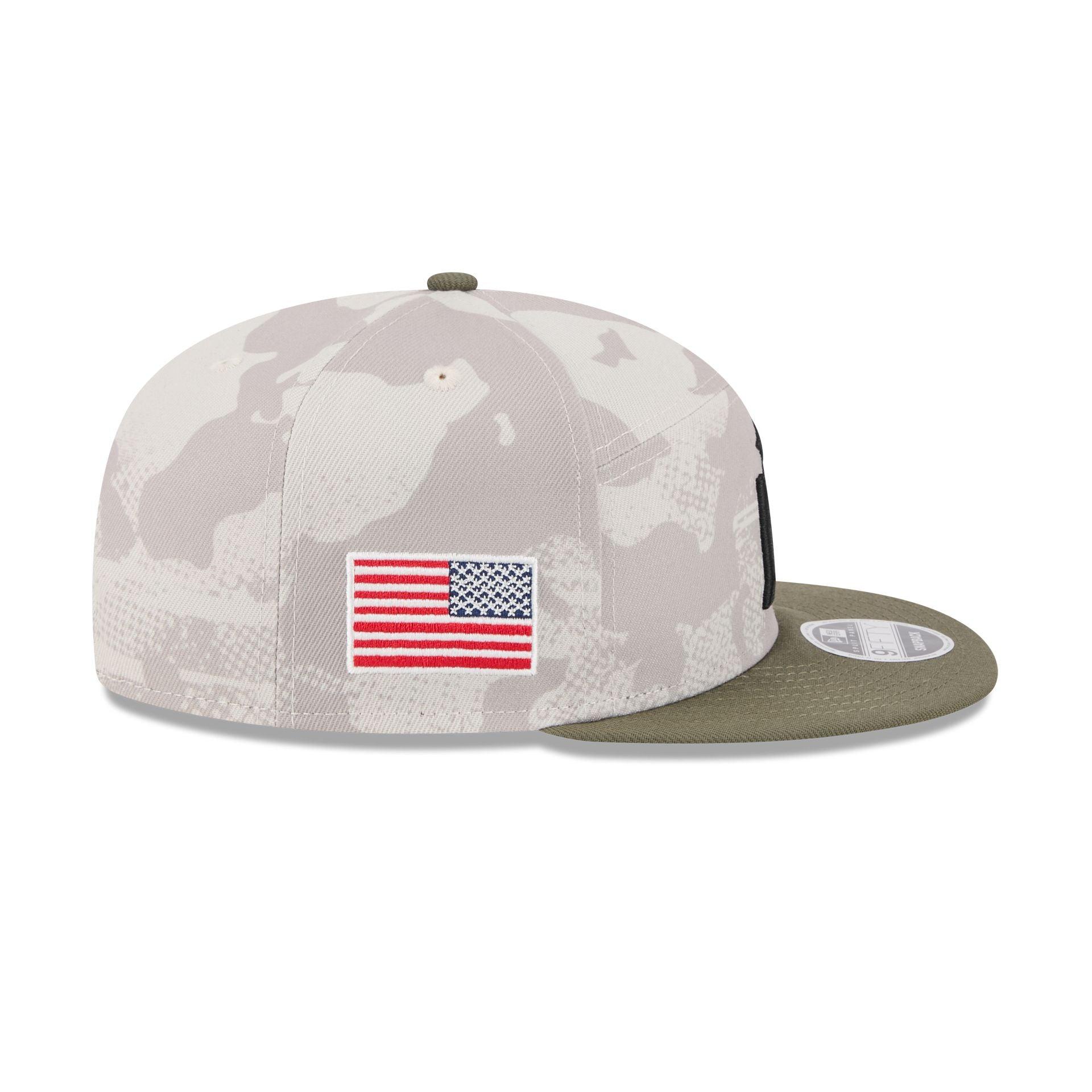 Atlanta Braves Armed Forces Day 2025 Split Panel 9FIFTY Snapback Hat Male Product Image
