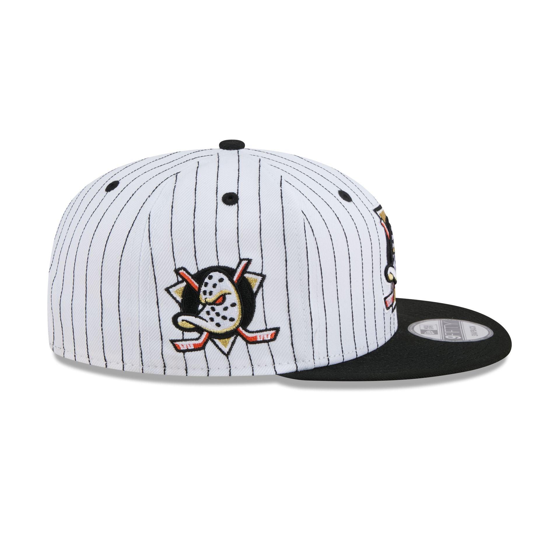 Anaheim Ducks Deceptor Pinstripe 9FIFTY Snapback Hat Male Product Image