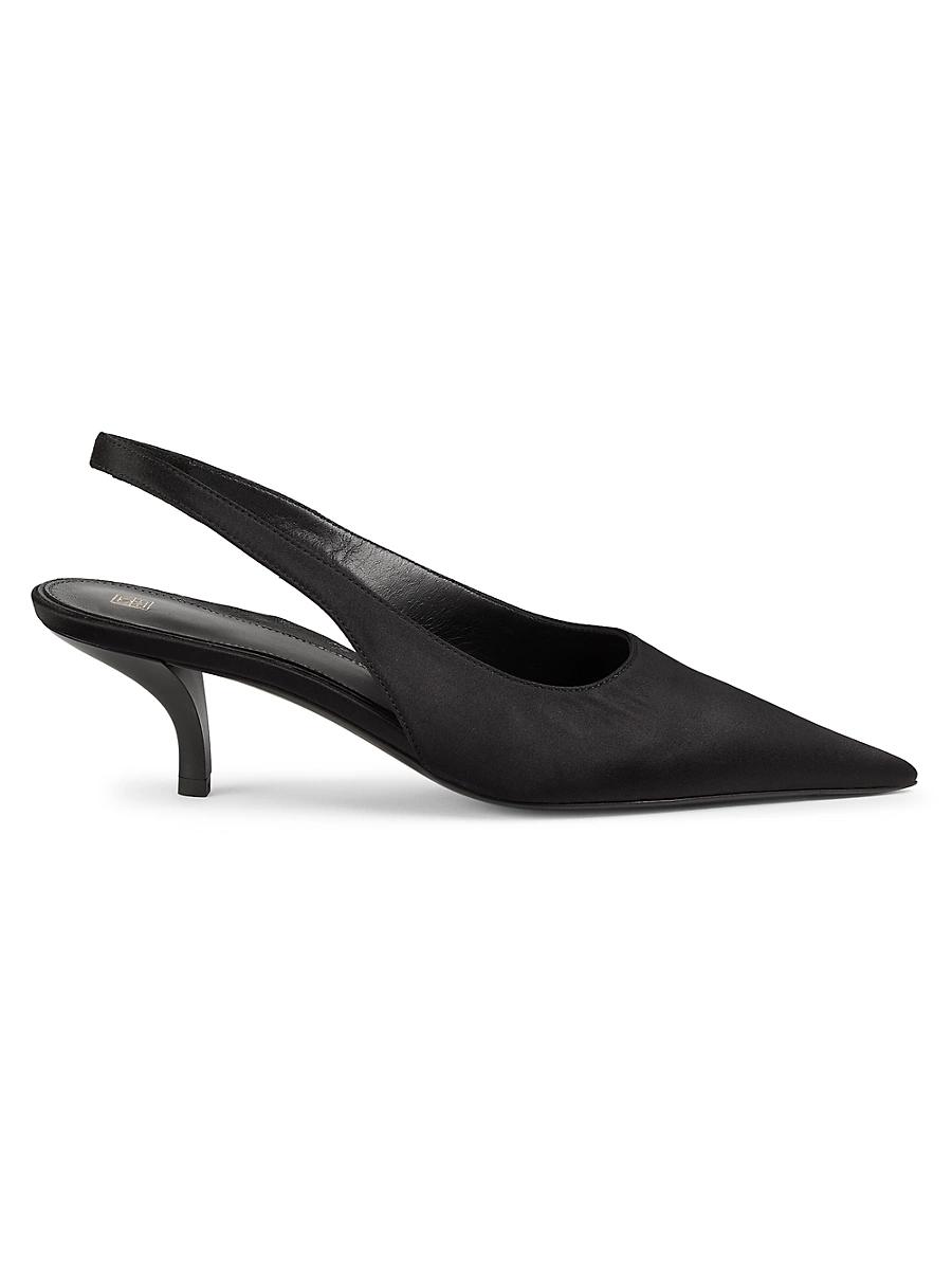 Womens 55MM Satin Slingback Pumps Product Image