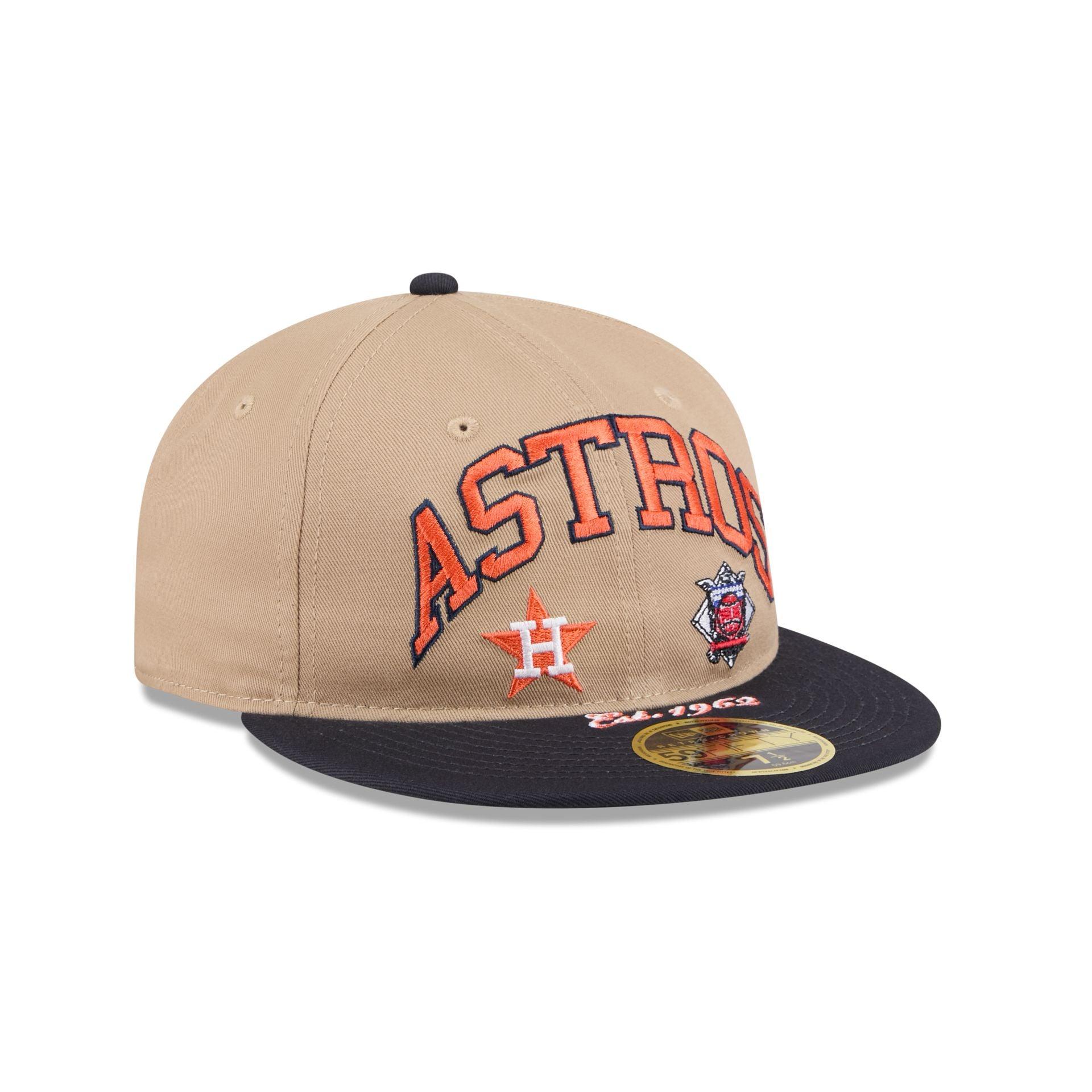 Houston Astros Camel Retro Crown 59FIFTY Fitted Hat Male Product Image