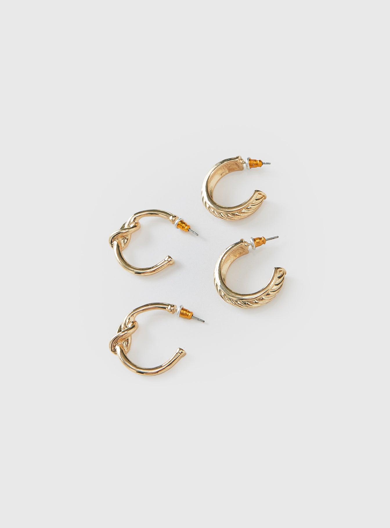 Moonshine Earring Set Gold Product Image