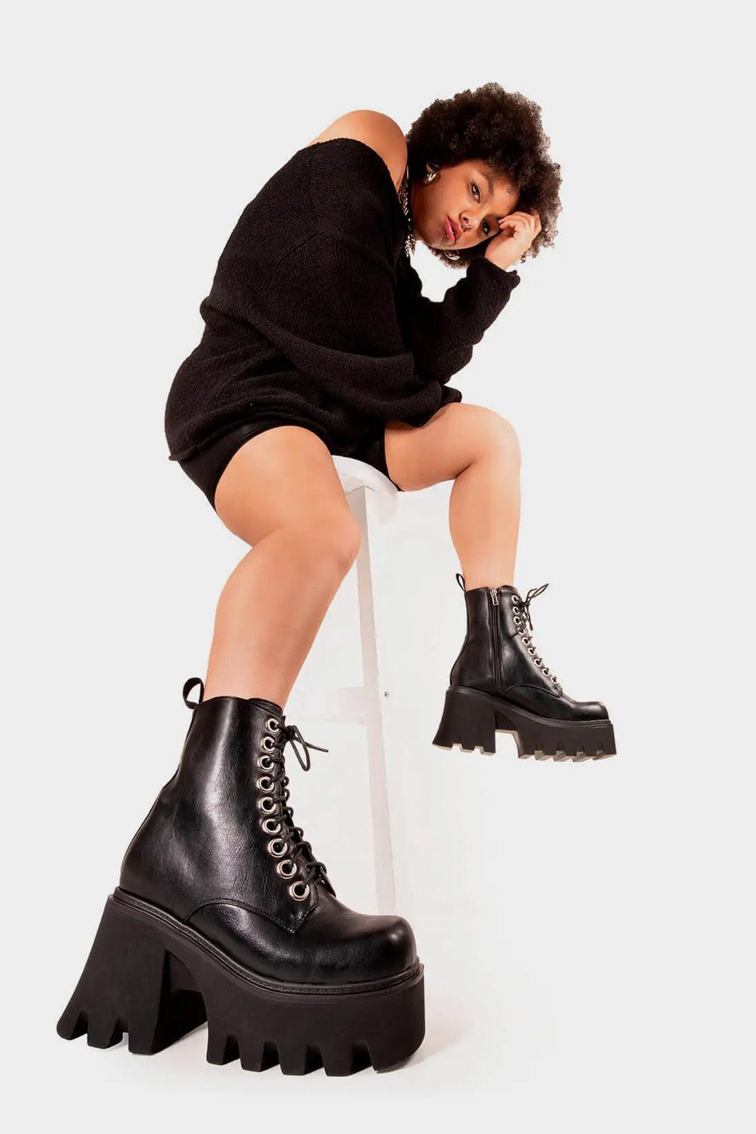 Run To You Chunky Platform Ankle Boots Product Image