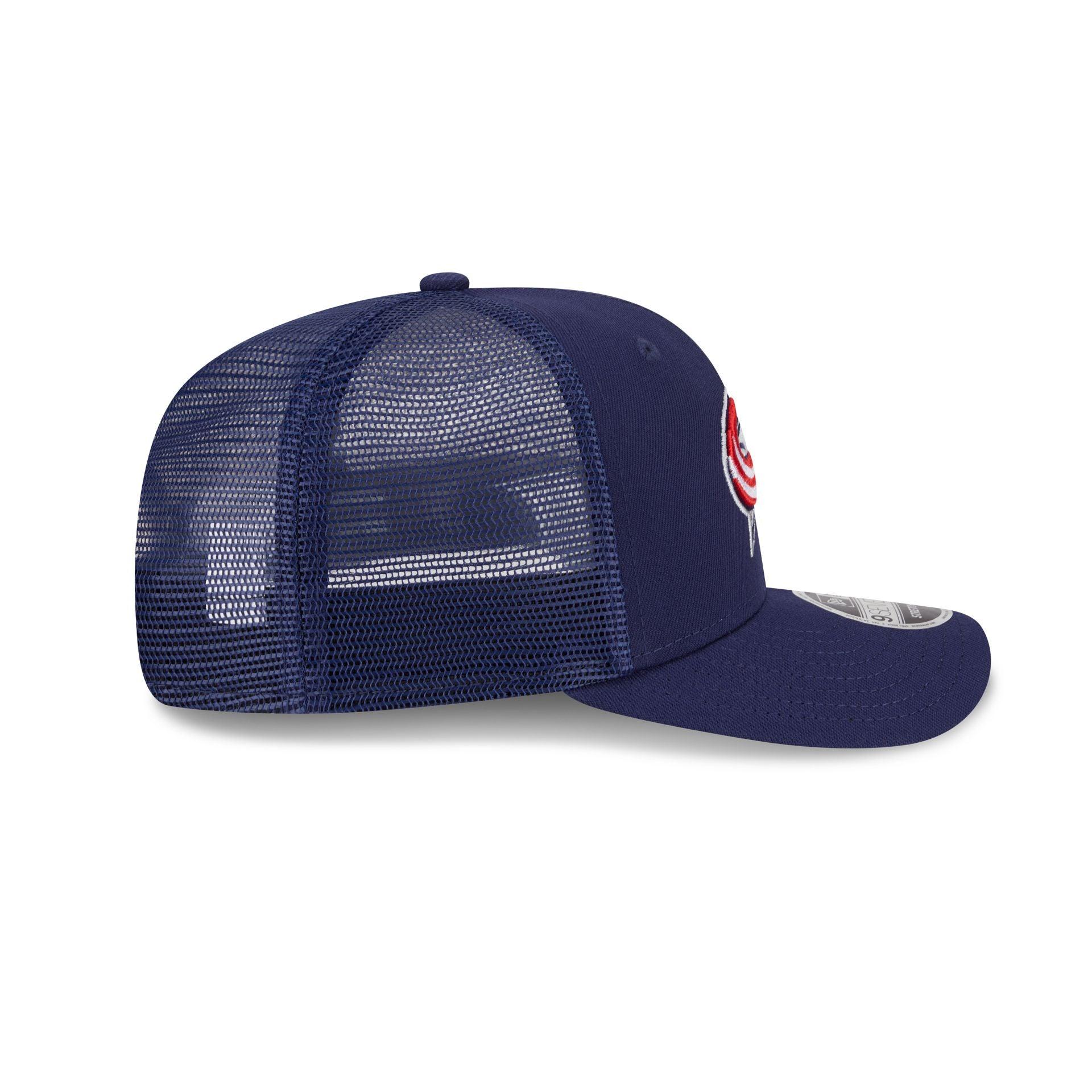 Columbus Blue Jackets Simple 9SEVENTY Trucker Hat Male Product Image