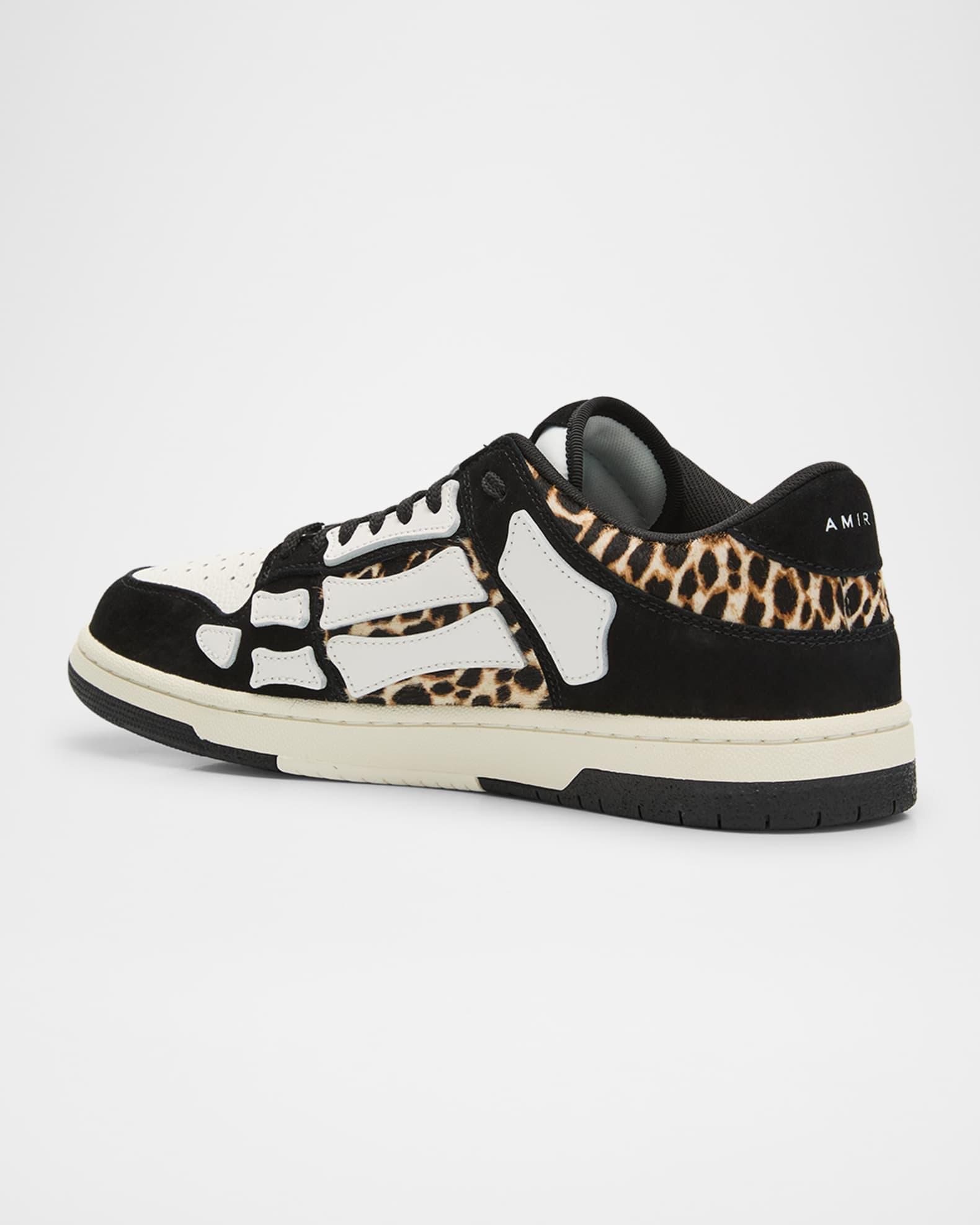 Men's Leopard Skel Low-Top Sneakers Product Image