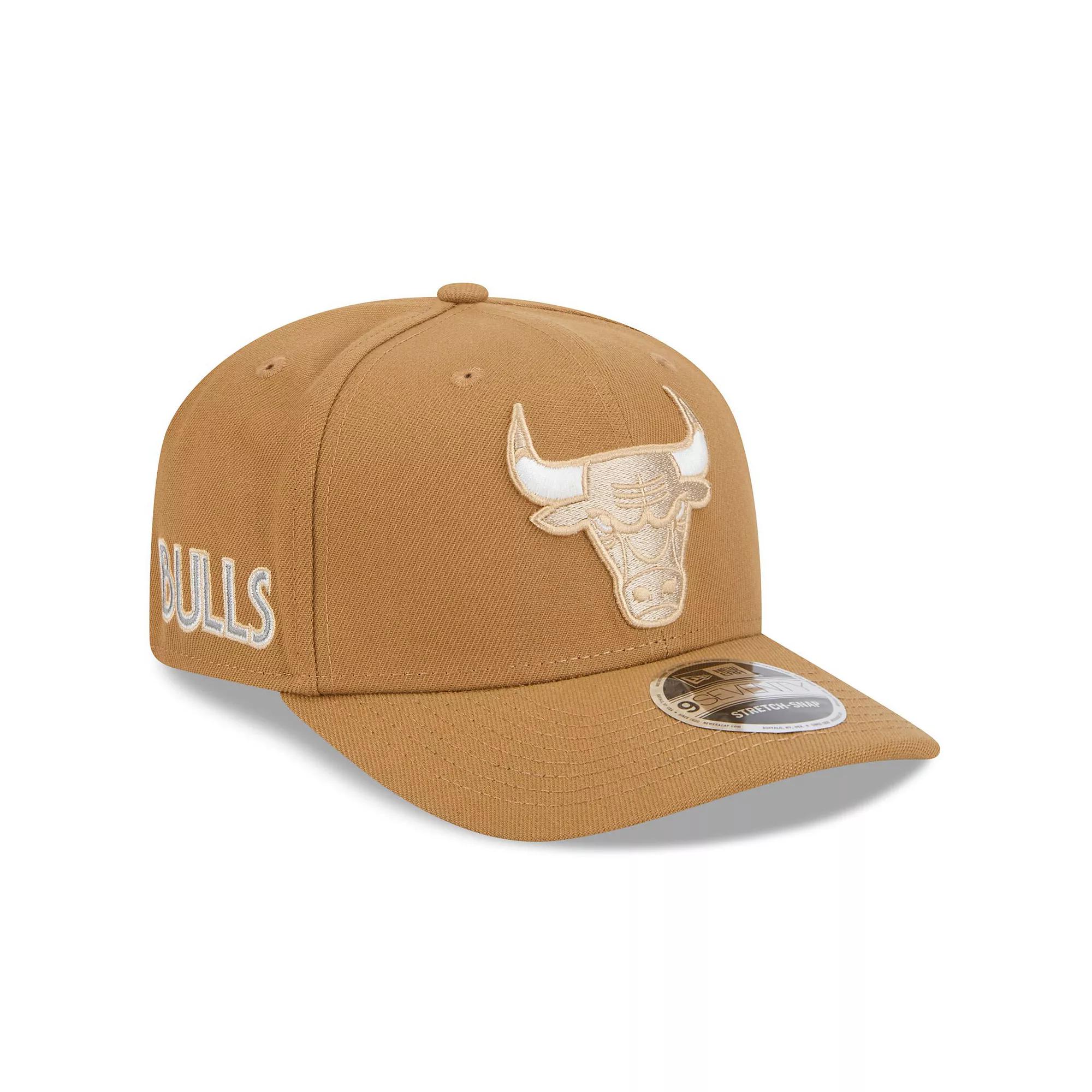 Men's New Era  Tan Chicago Bulls 2024/25 City Edition 9SEVENTY Stretch-Snap Hat, Team Product Image