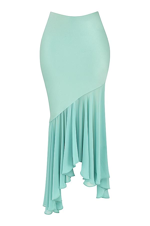 Lila  jade ruffle maxi skirt - sale Product Image