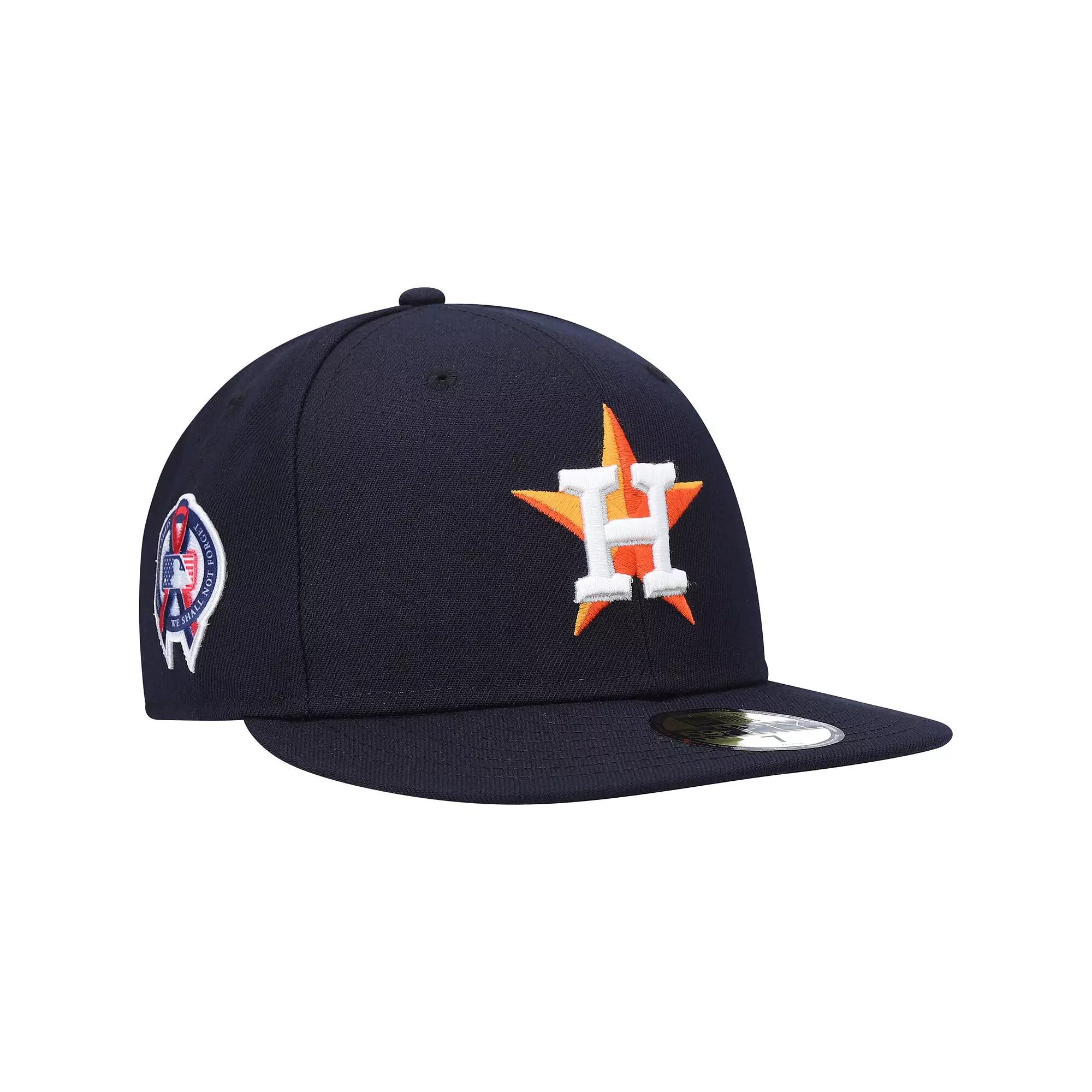 Men's New Era Navy Houston Astros 9/11 Memorial Side Patch 59FIFTY Fitted Hat,  Product Image