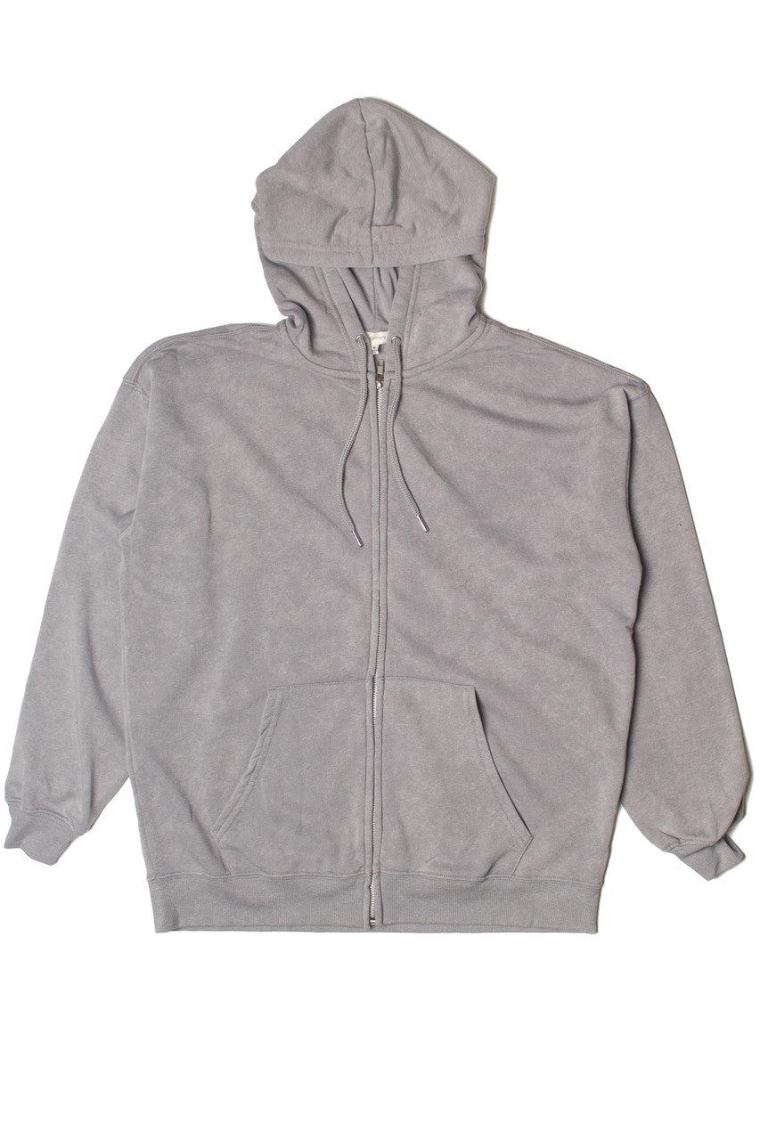 Stone Wash Oversized Zip Up Hoodie Product Image