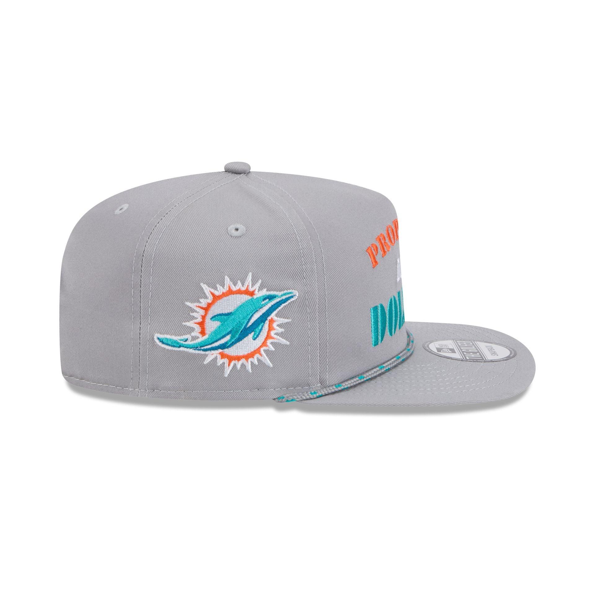 Miami Dolphins Vintage Gray Rope Golfer Hat Male Product Image