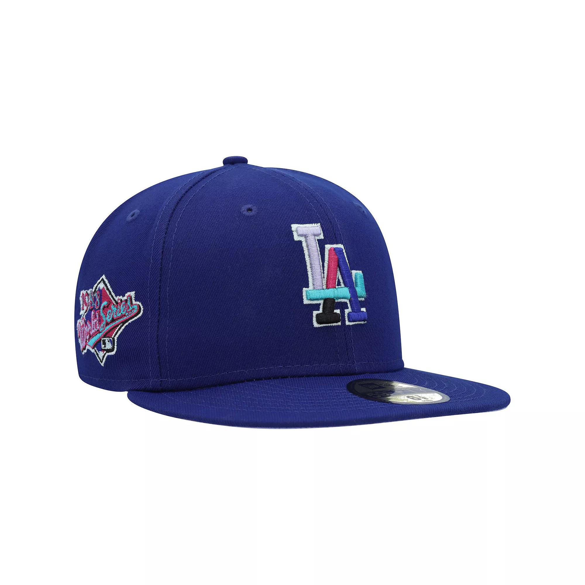Men's New Era Royal Los Angeles Dodgers 1988 World Series Polar Lights 59FIFTY Fitted Hat, Size: 7 1/2, Blue Product Image