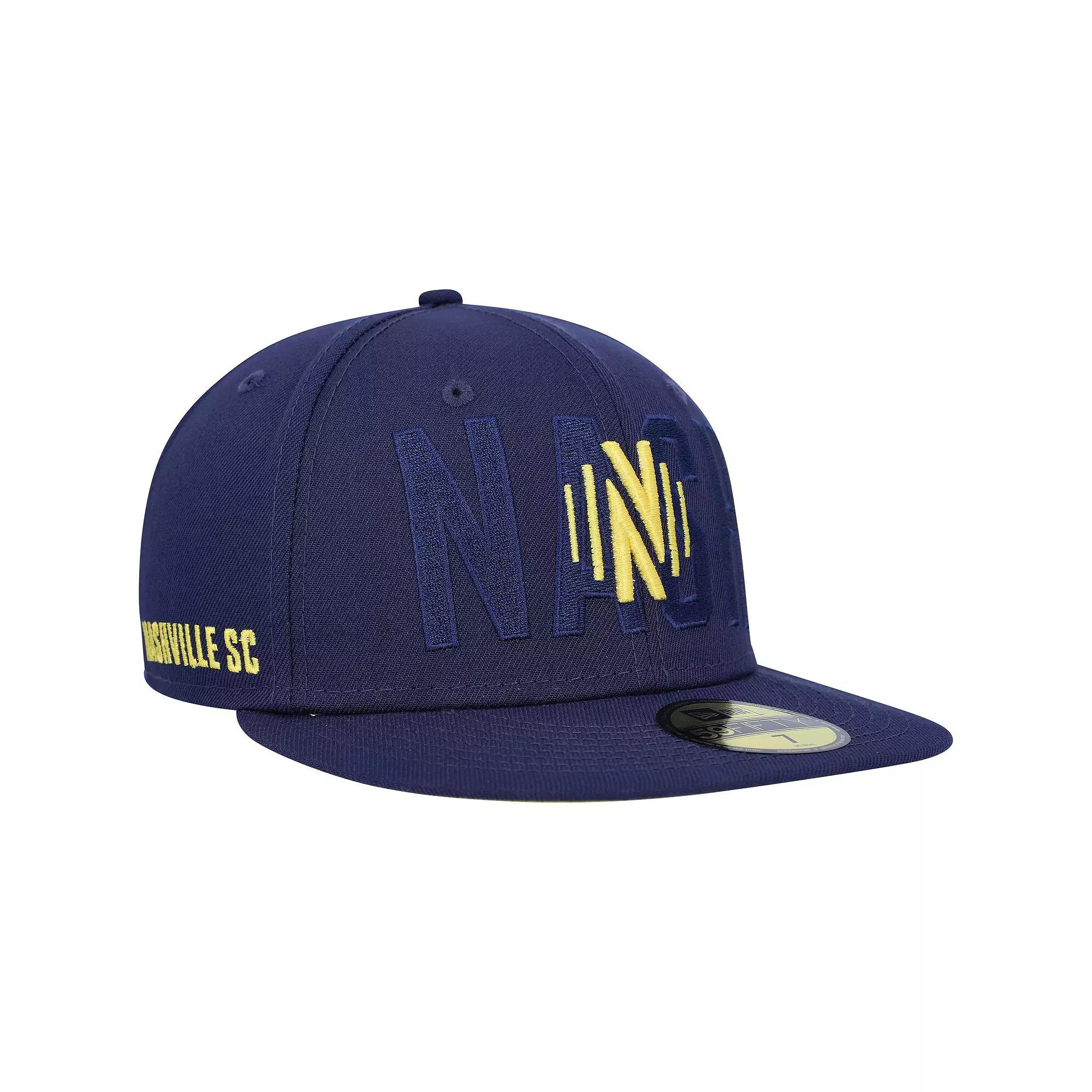 Men's New Era Navy Nashville SC Kick Off 59FIFTY Fitted Hat,  Product Image