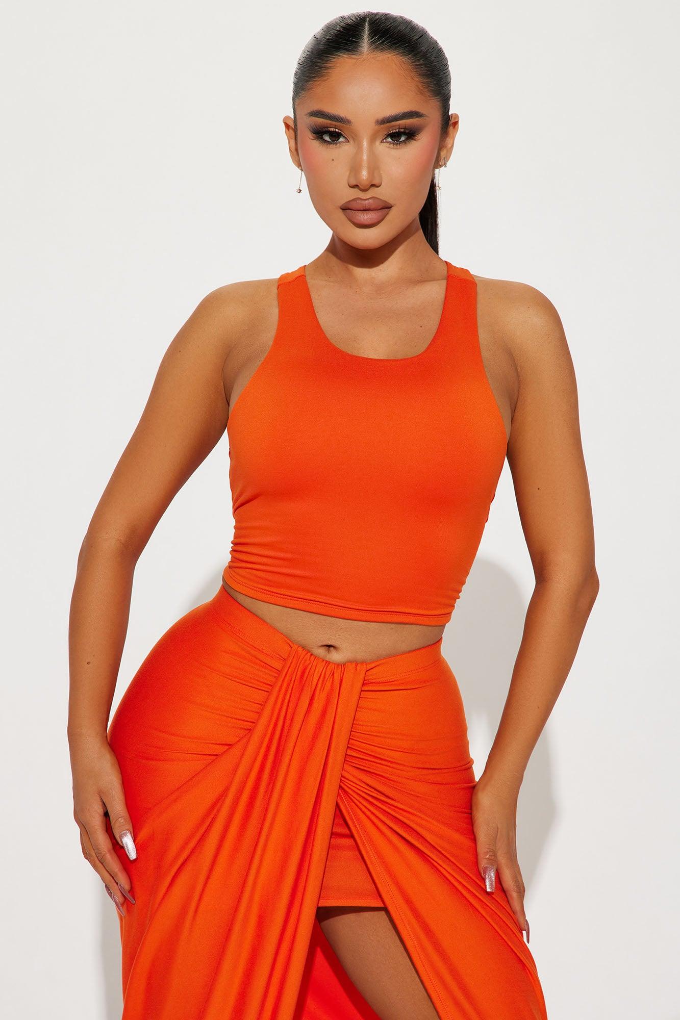 Lanie Maxi Skirt Set - Orange Product Image