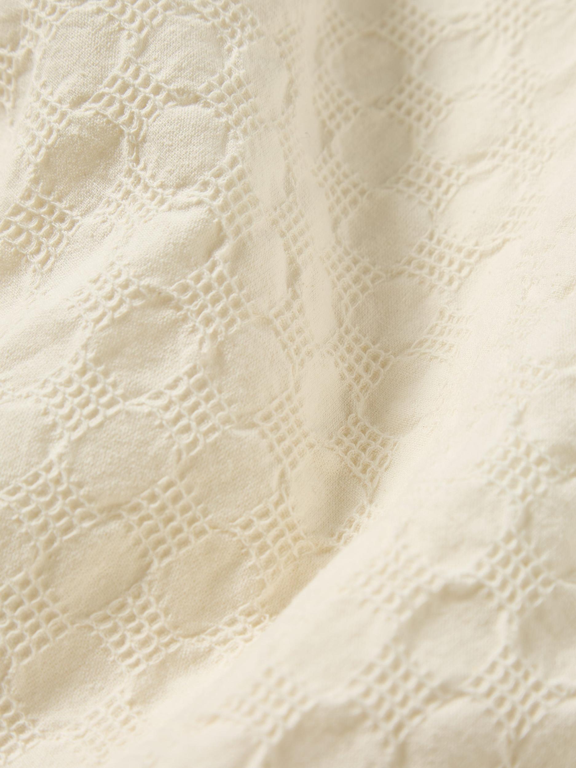 Ecru Dot Waffle Island Shirt Product Image