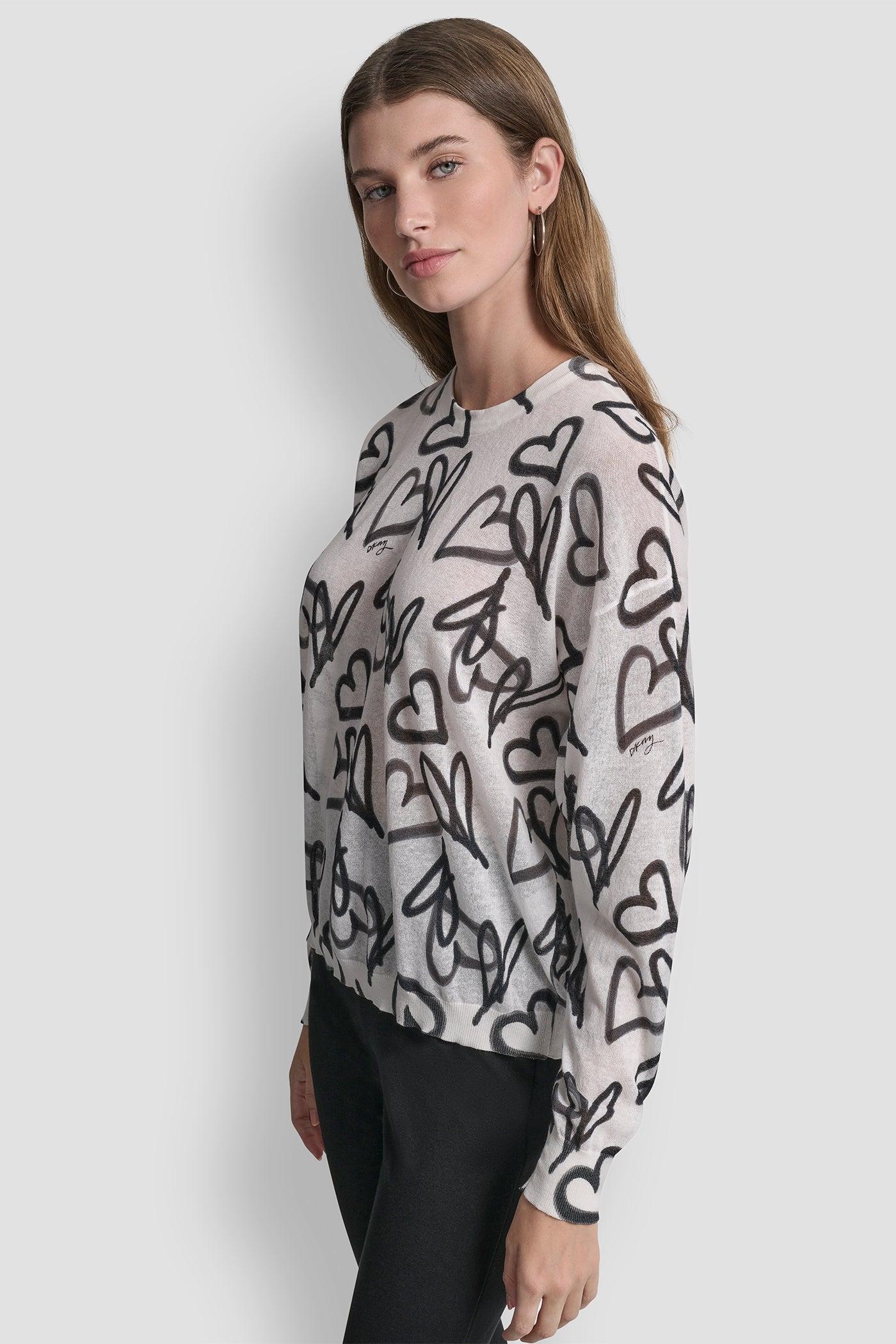 GRAFFITI HEART SWEATER Product Image