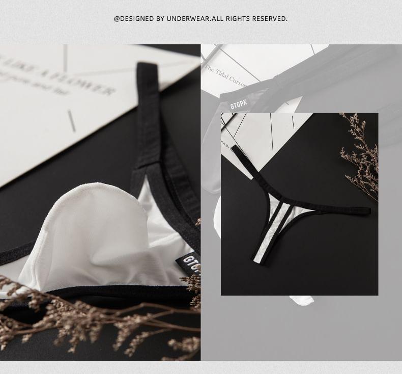 Contrast Trim Thong Product Image