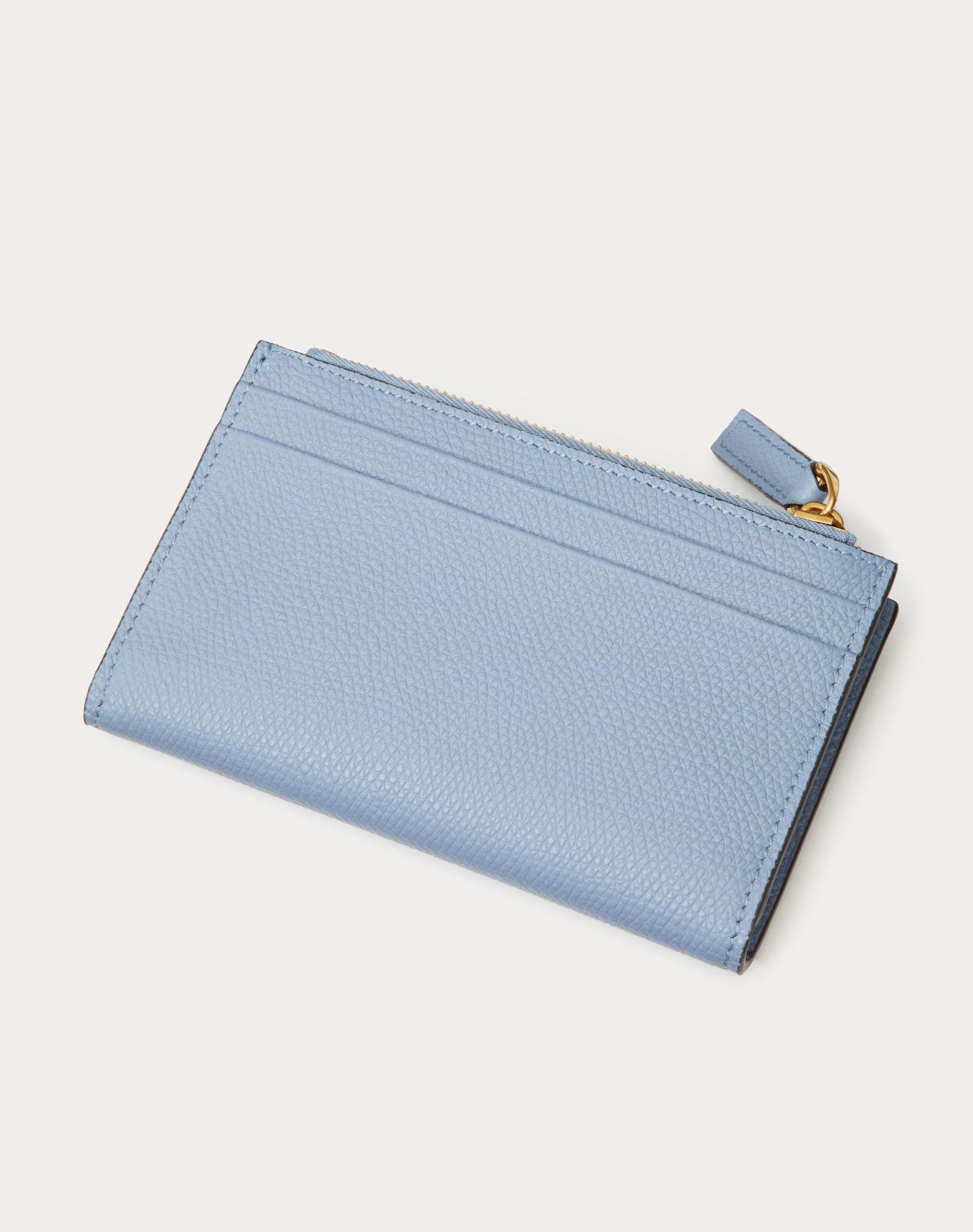 Vlogo Signature Grainy Calfskin Cardholder Wth Zipper Product Image