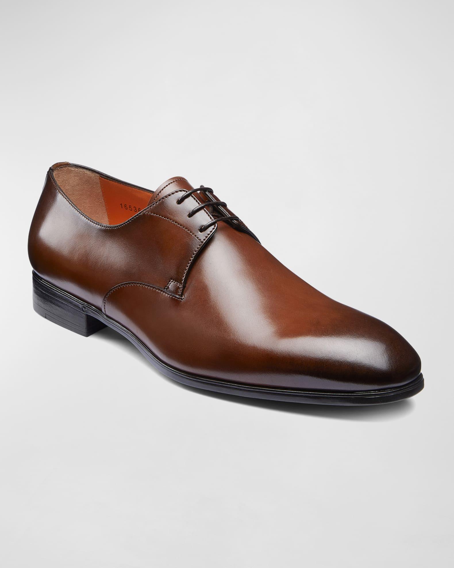 Men's Induct Burnished Leather Derby Shoes Product Image