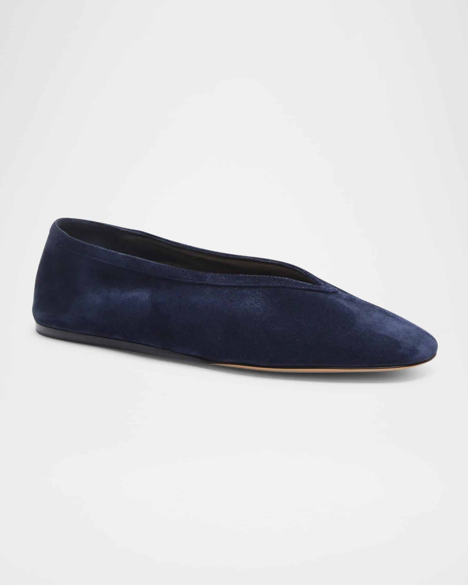Luna Suede Ballerina Slippers Product Image