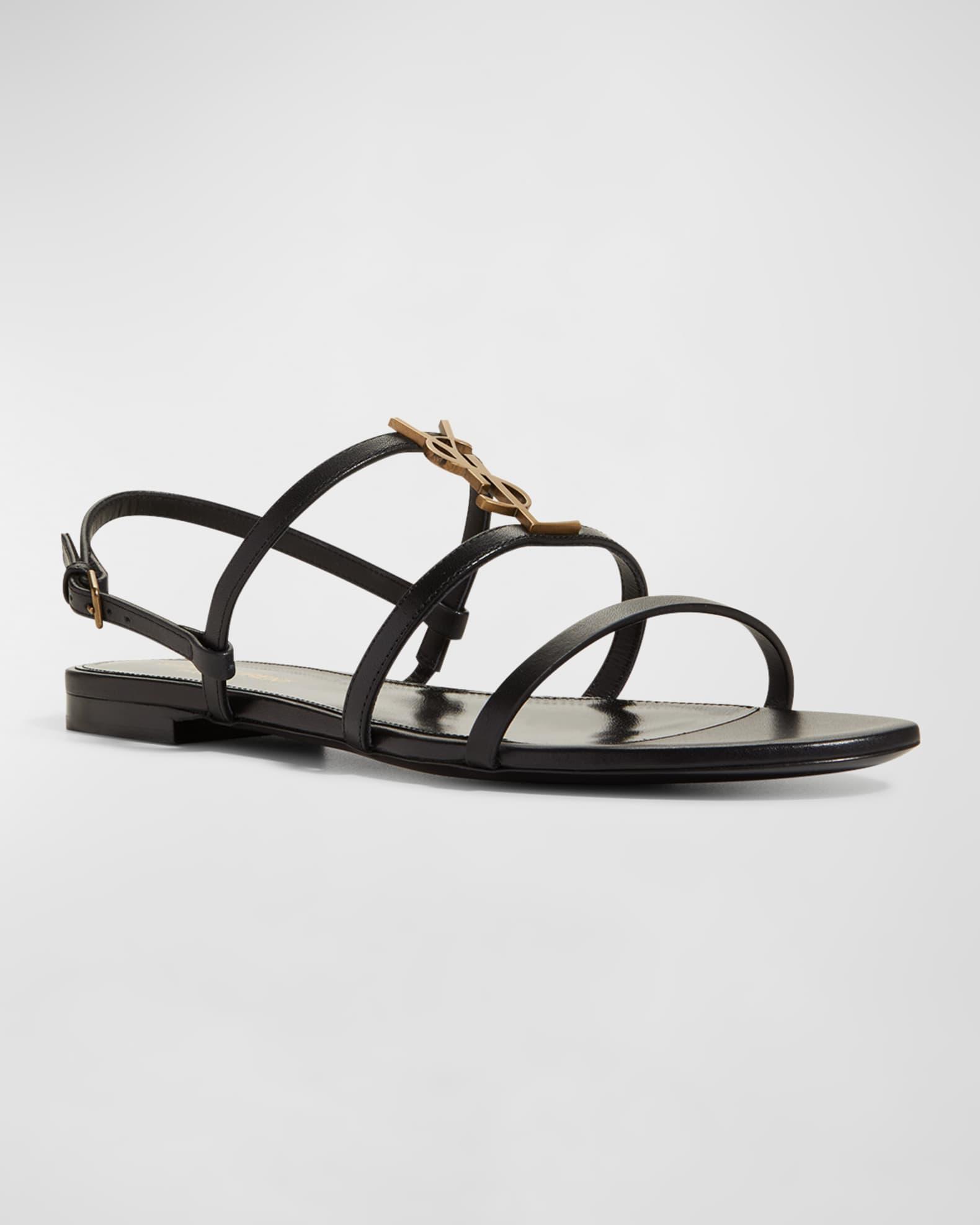 Cassandra Calfskin YSL Slingback Sandals Product Image