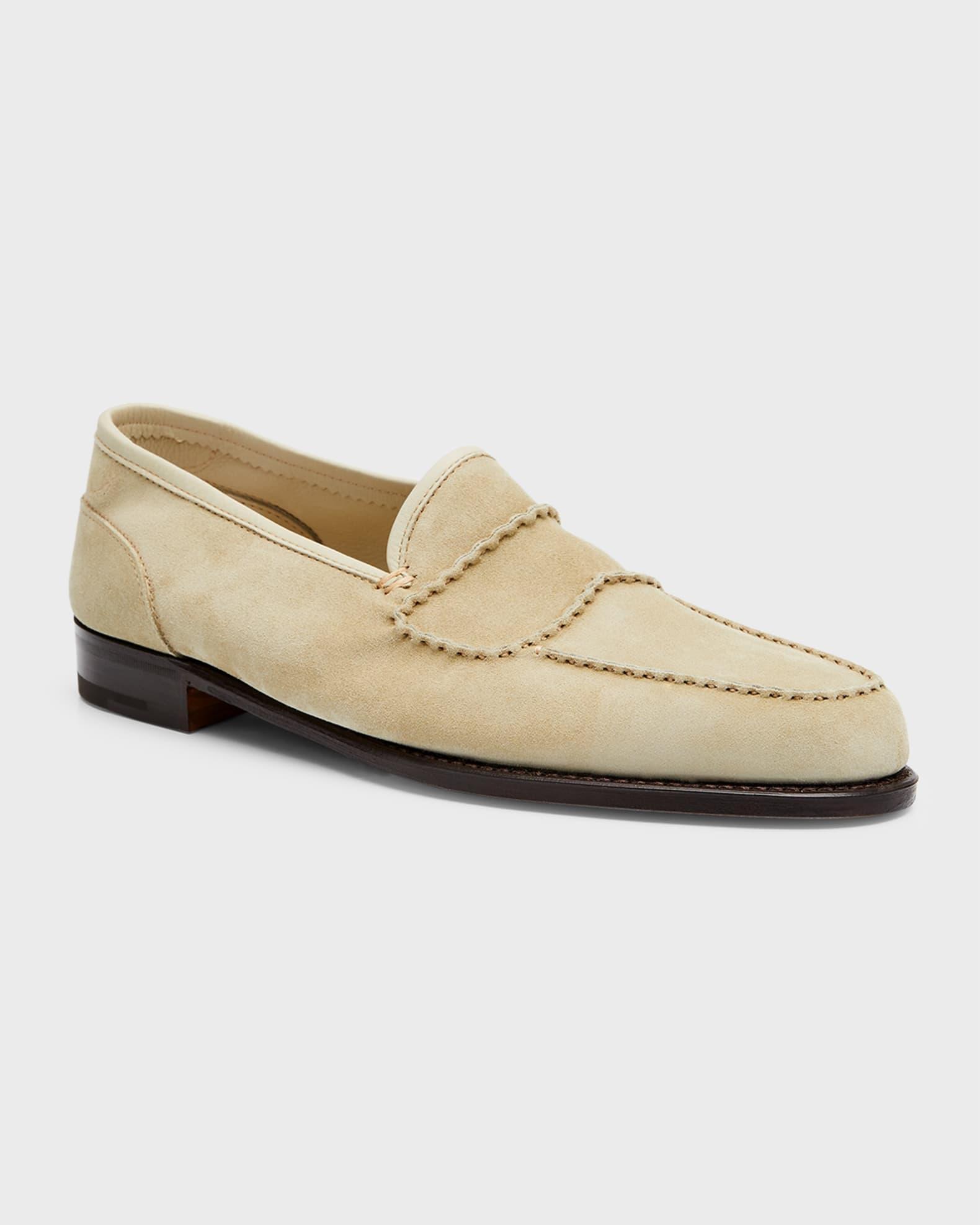 Men's Bath Suede Penny Loafers Product Image