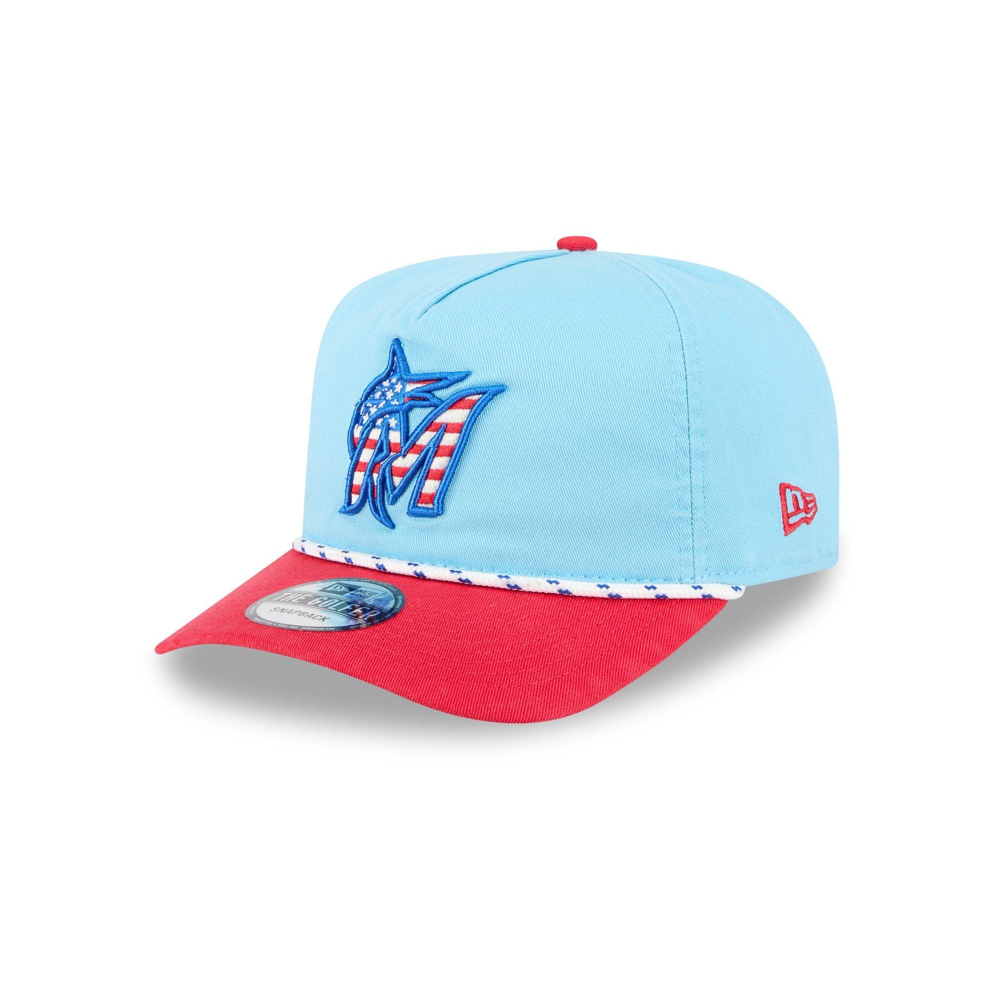 Miami Marlins Independence Day 2025 Golfer Hat Male Product Image
