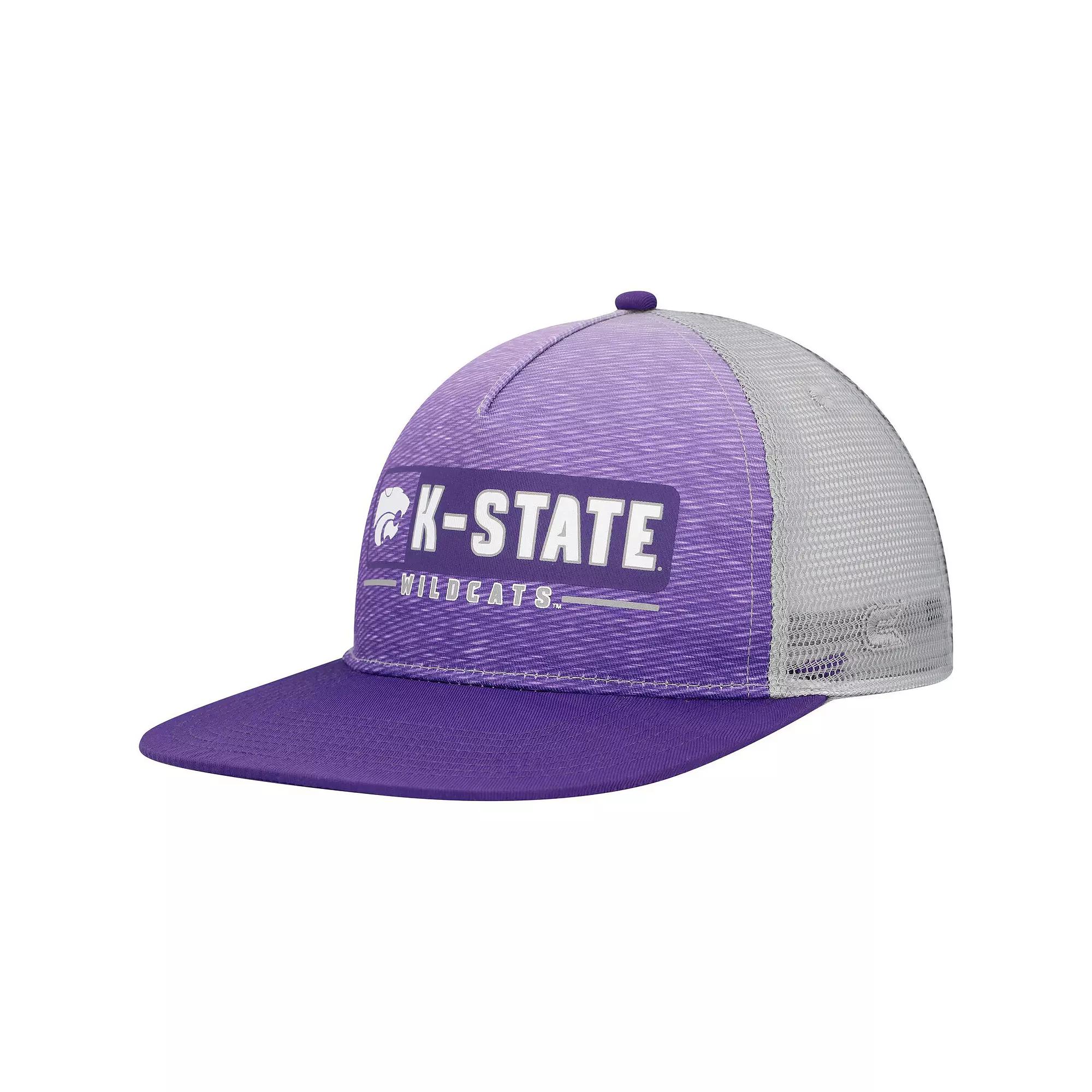 Men's Colosseum Purple/Gray Kansas State Wildcats Snapback Hat Product Image