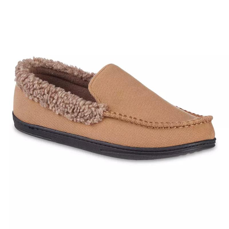 isotoner Men's Brushed Knit Lewis Moccasin Slippers with Memory Foam,  Product Image