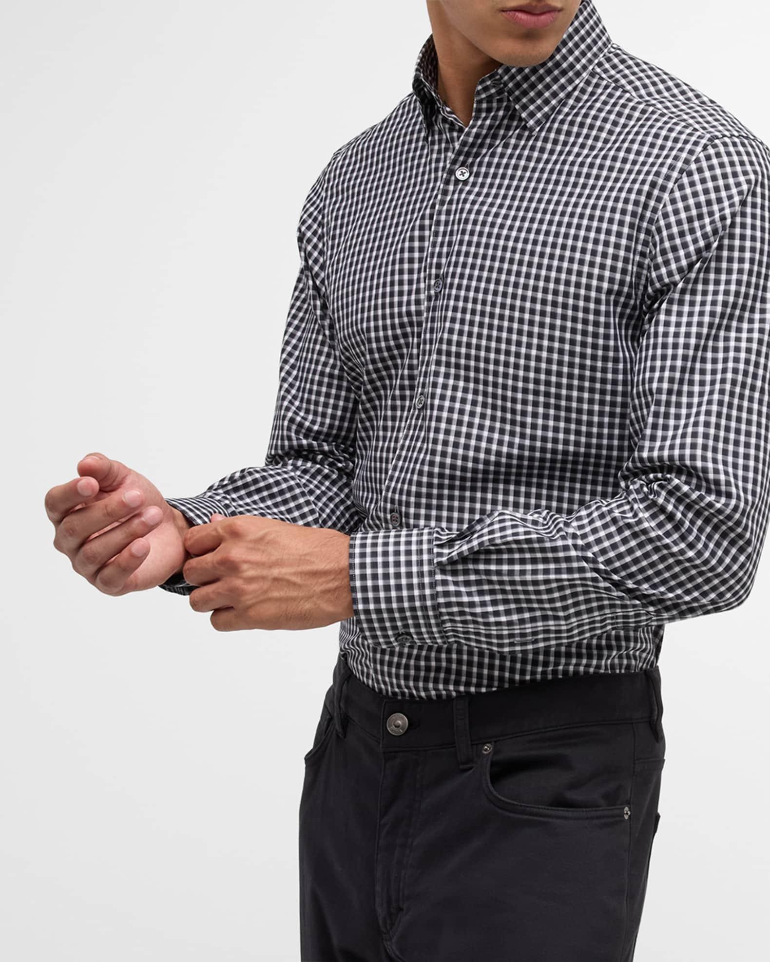 Men's Centoquaranta Cotton Plaid Sport Shirt Product Image
