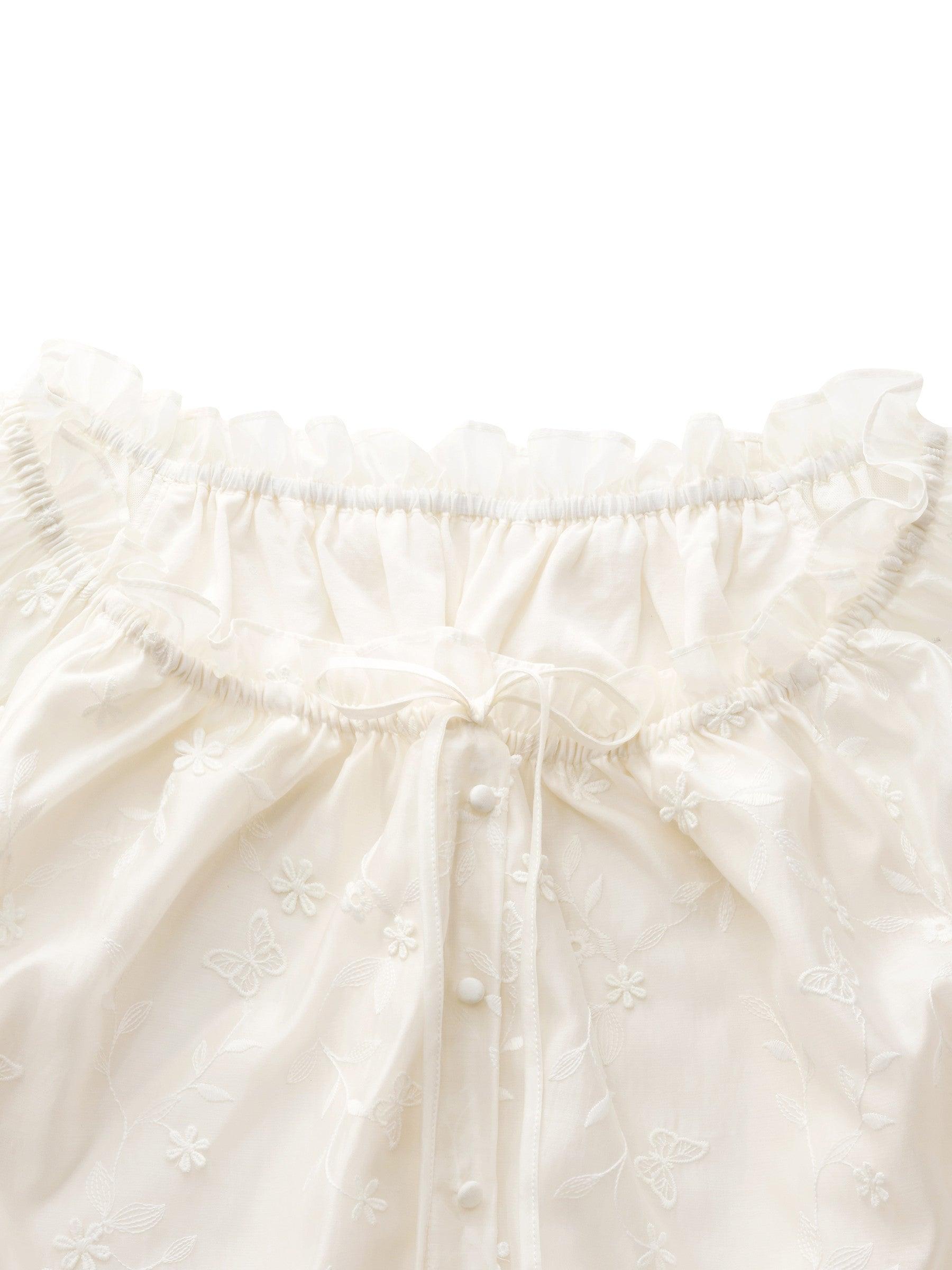 Tencel Blend Embroidered Women Top Product Image