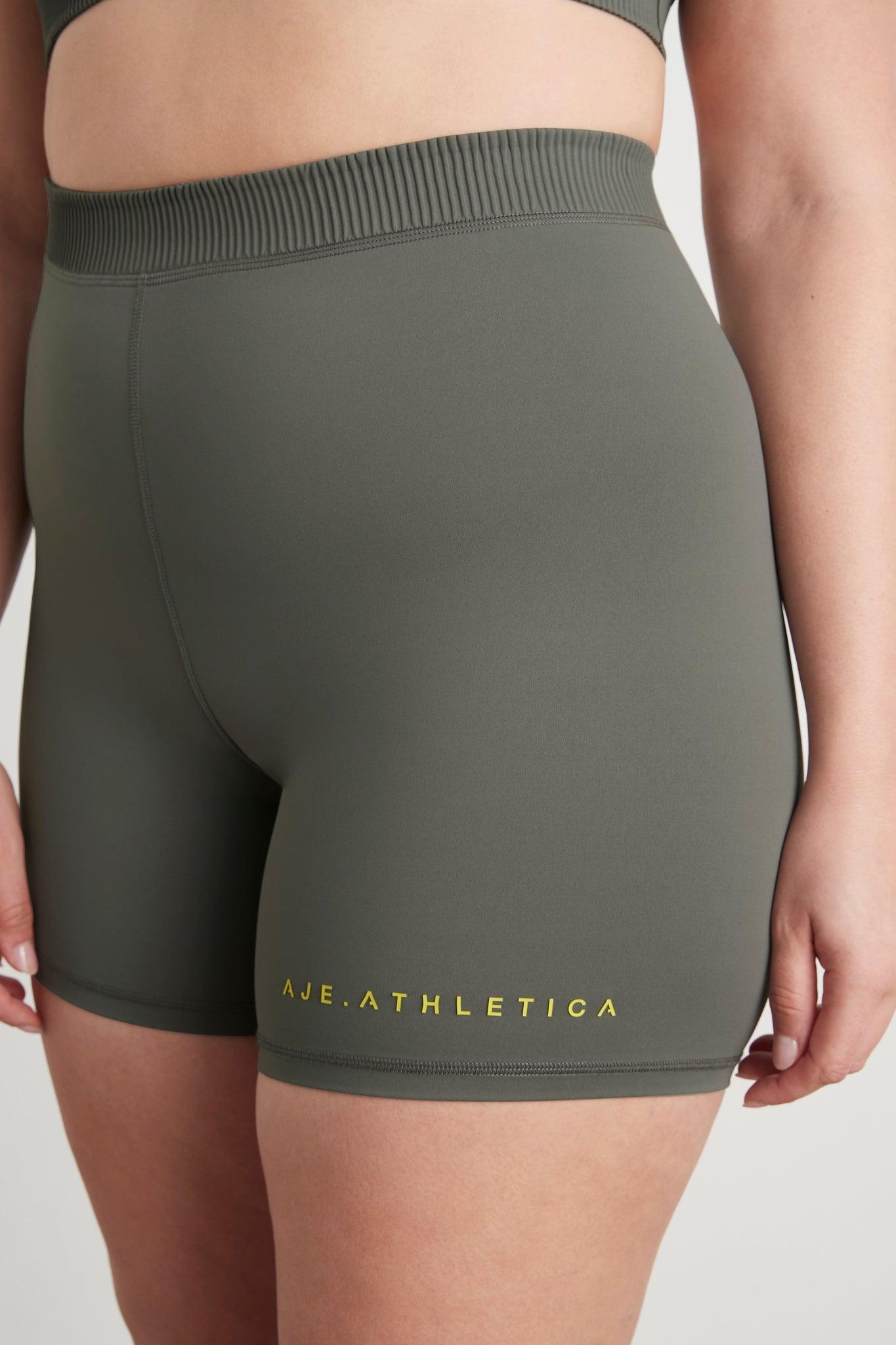 High Rise Pintuck Mid Length Bike Shorts 625 Product Image