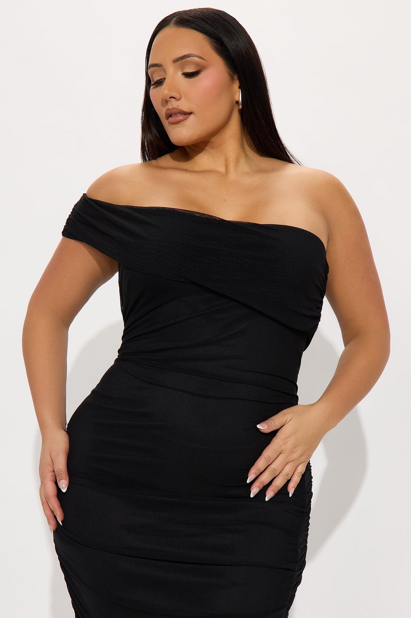 Real Legacy Mesh Midi Dress - Black Female Product Image