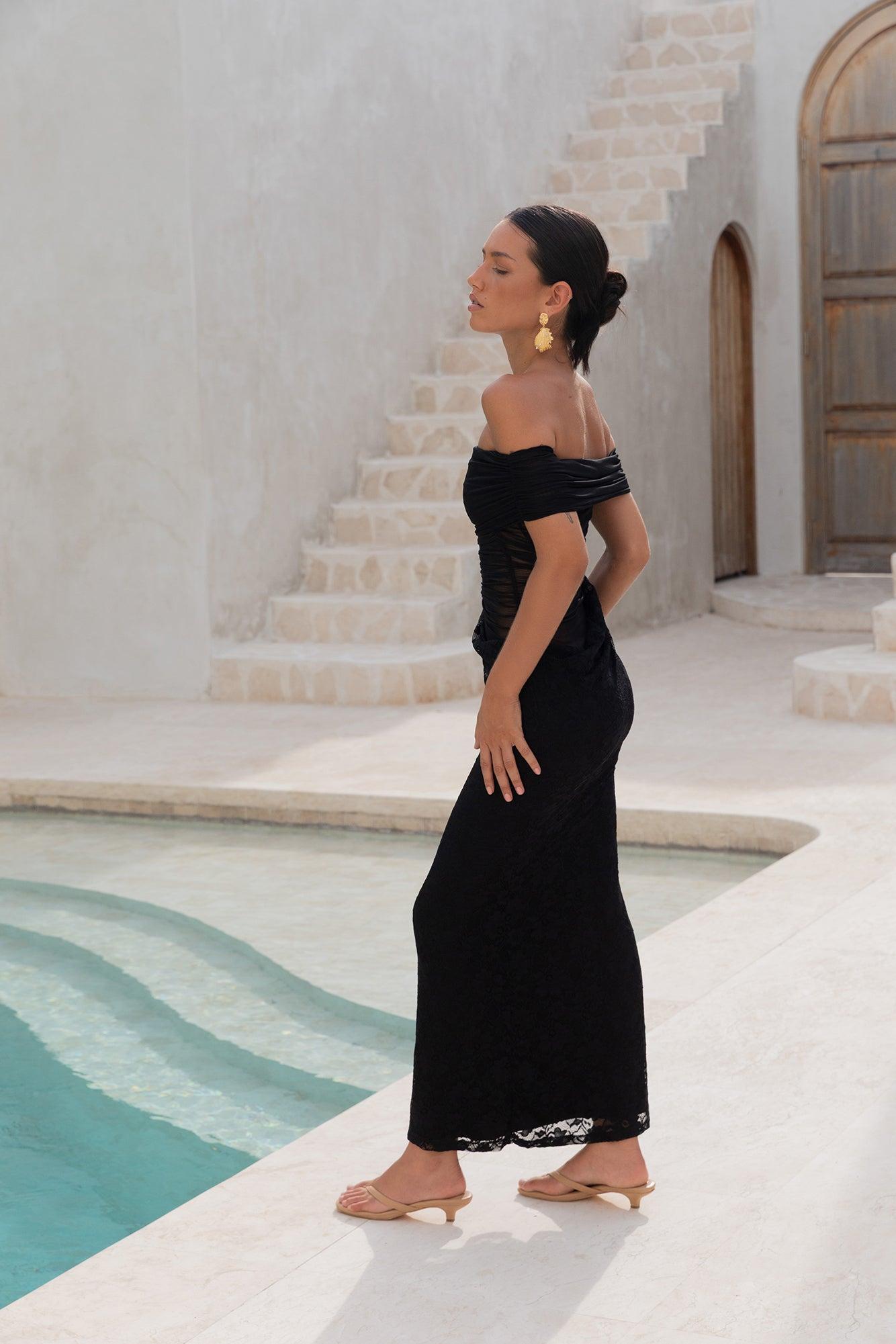 Emery Maxi Dress Black Product Image