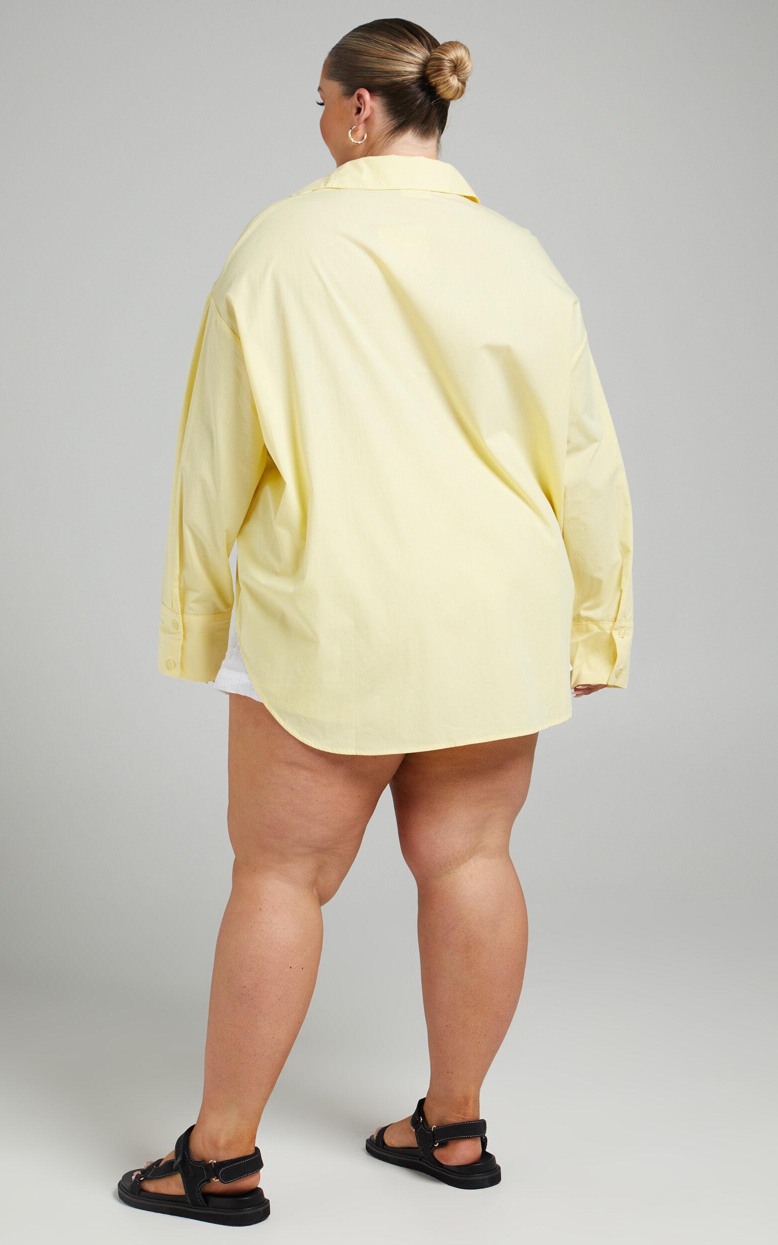 Terah Shirt - Button Up Shirt in Butter Yellow Product Image