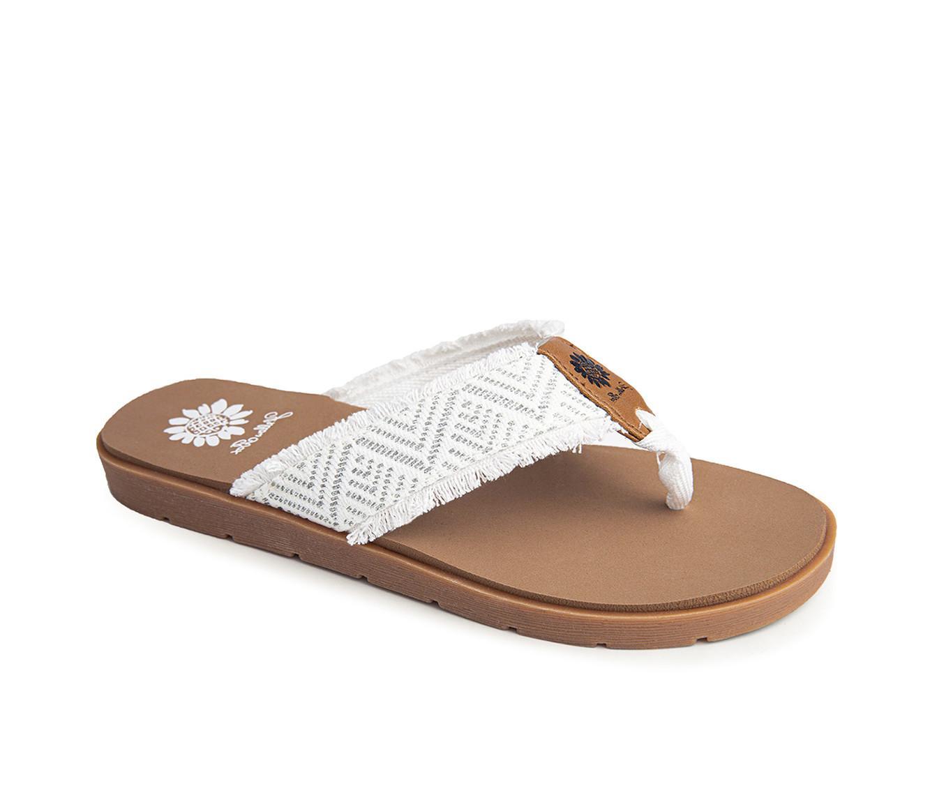 Women's Yellow Box Faddy Flip-Flops Product Image