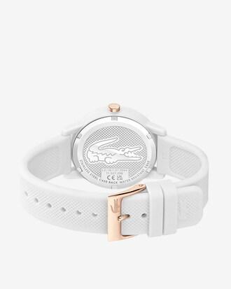 Women's Lacoste.12.12 White Silicone Strap Watch Product Image