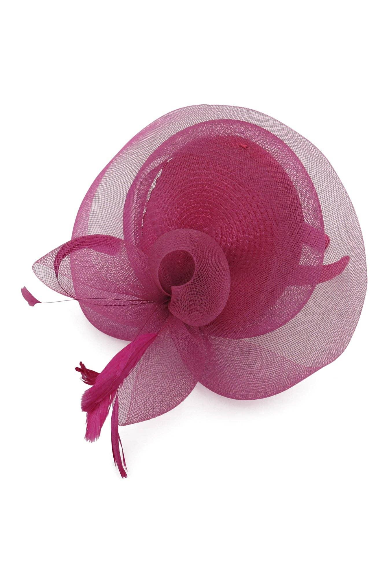 Morgan & Taylor - Elisa Fascinator in Cerise Product Image