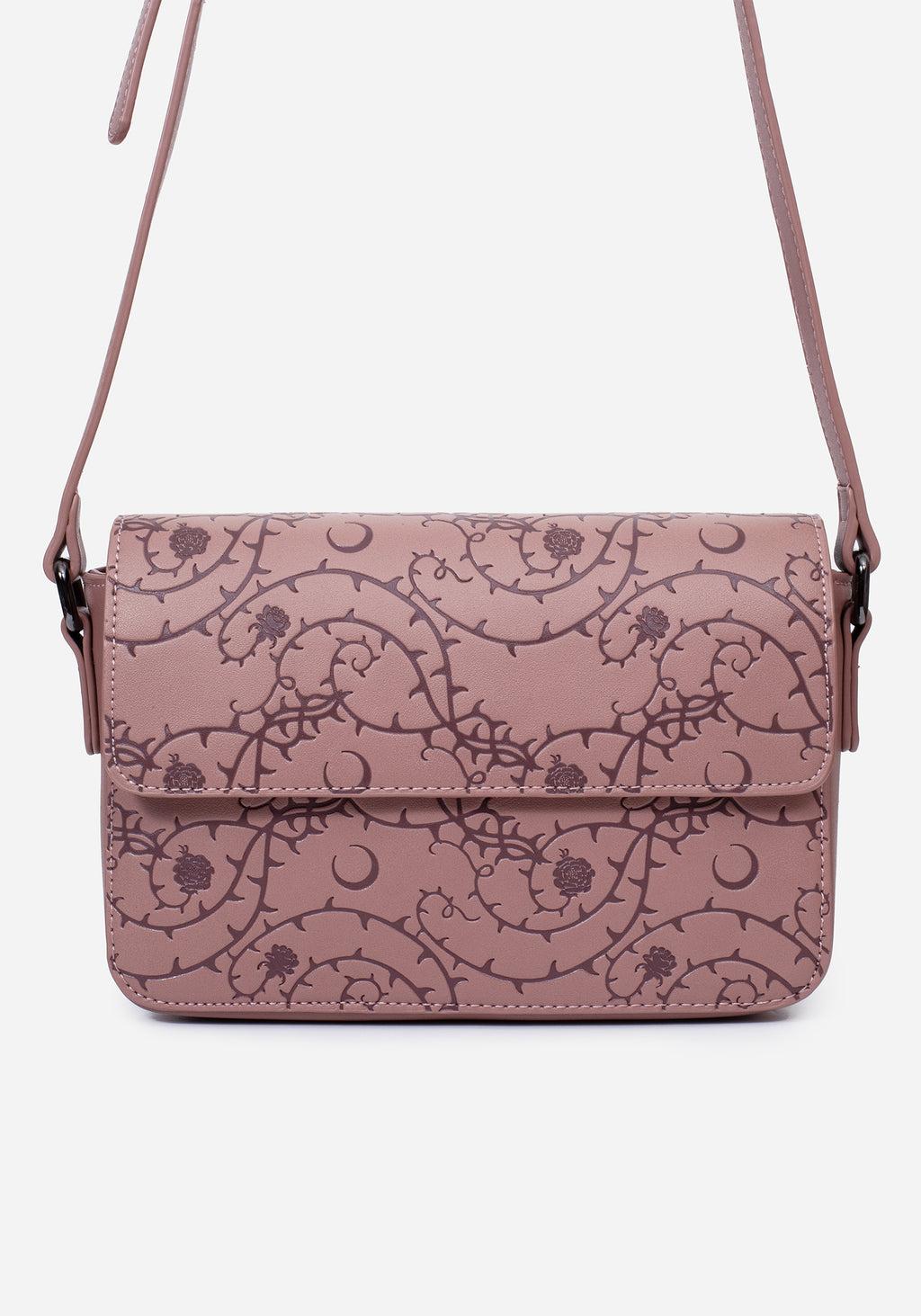 Rosethorn Floral Debossed Crossbody Bag Product Image