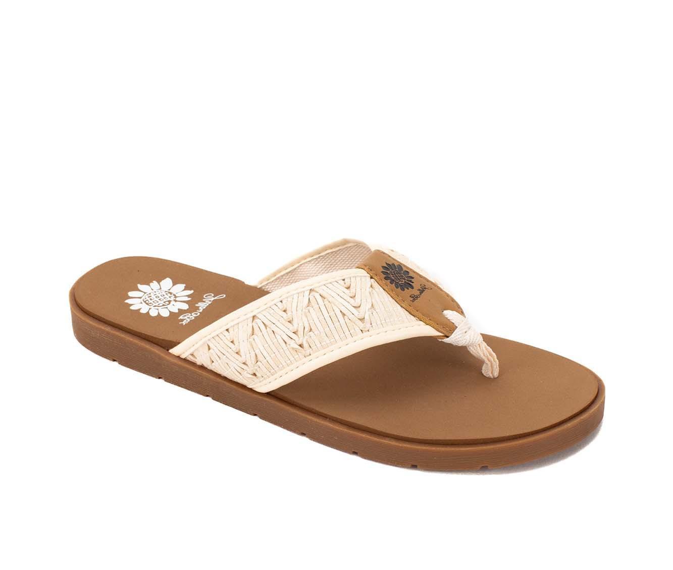 Women's Yellow Box Fellow Flip-Flops Product Image