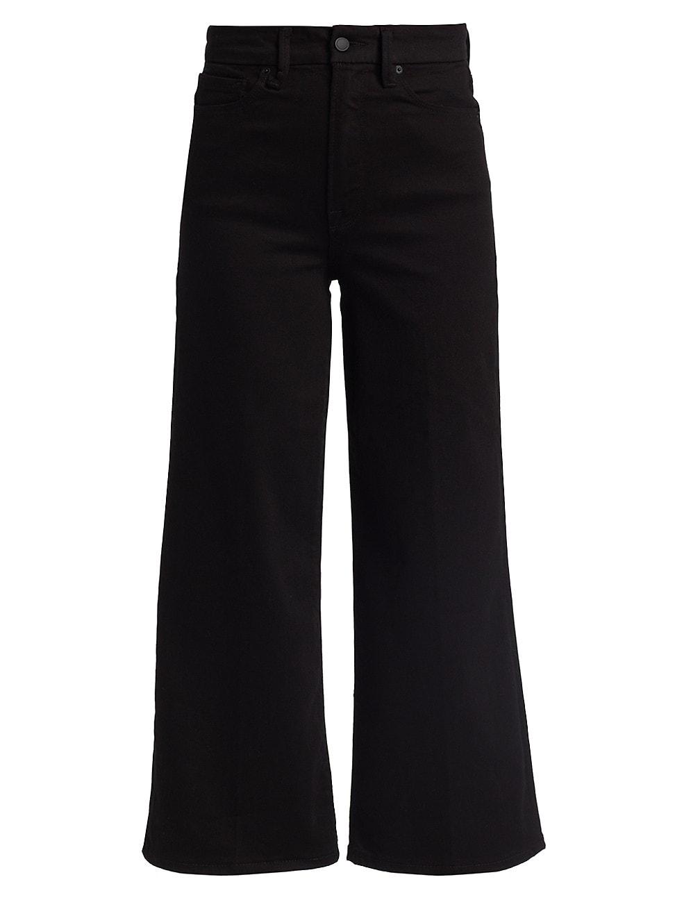 Womens Good Waist Palazzo Cropped Jeans Product Image