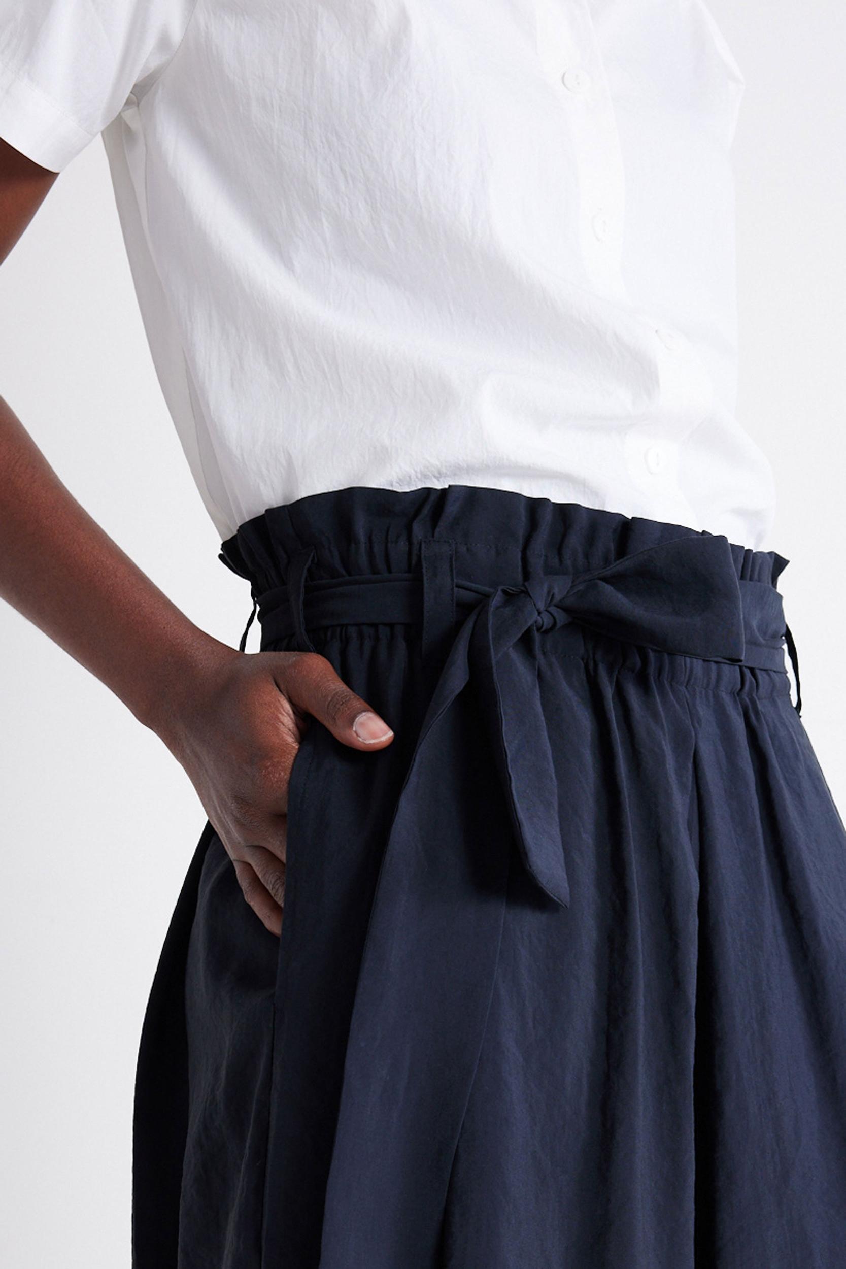 Light Poplin Paperbag Wide Leg Pants Product Image