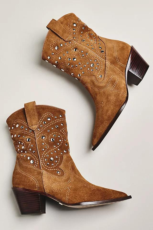 By Anthropologie Studded Western Boots Product Image