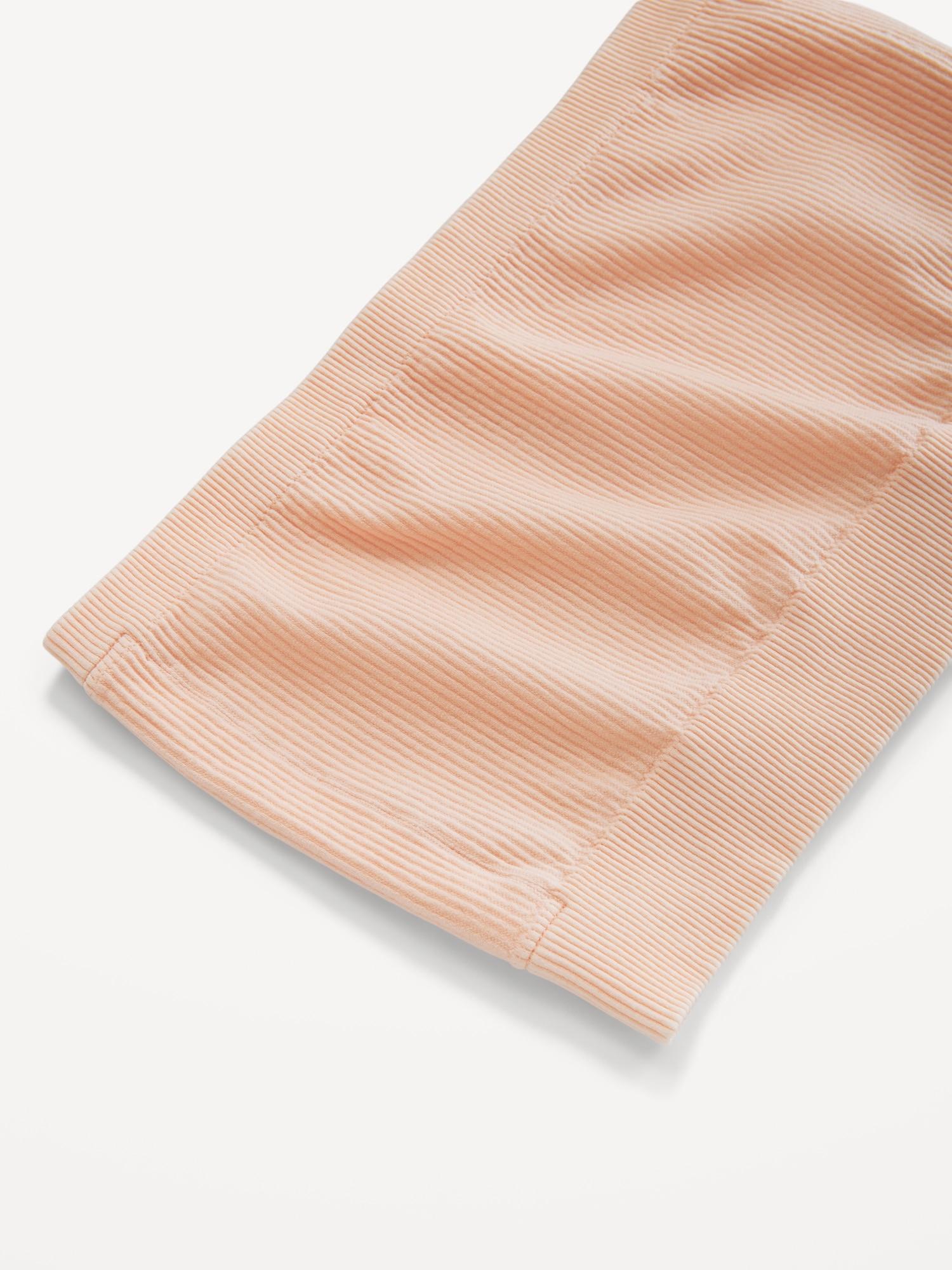 Seamless Ribbed Longline Bandeau Bra Product Image